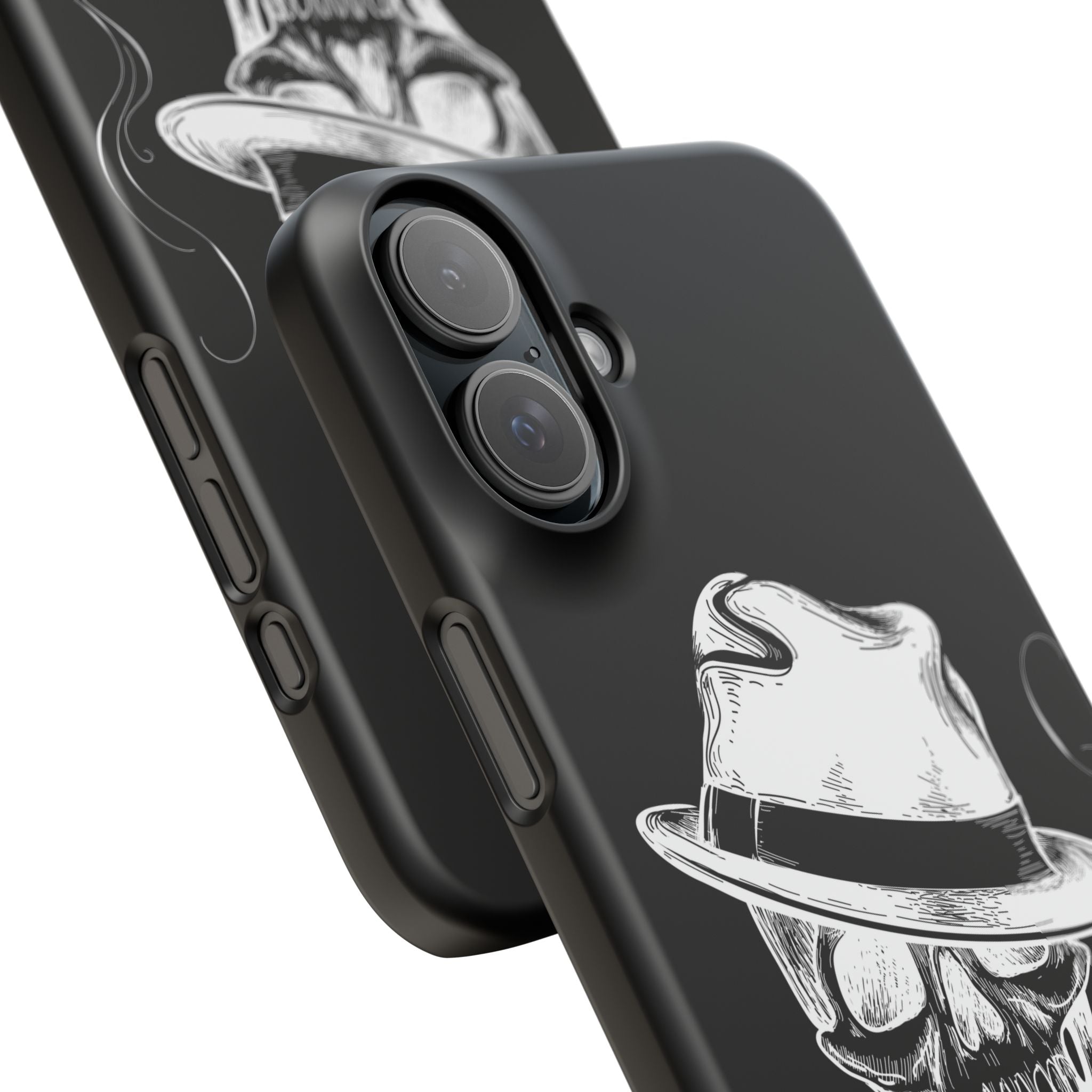 Пиздец Totenkopf Handyhülle – Slavic Case in Schwarz