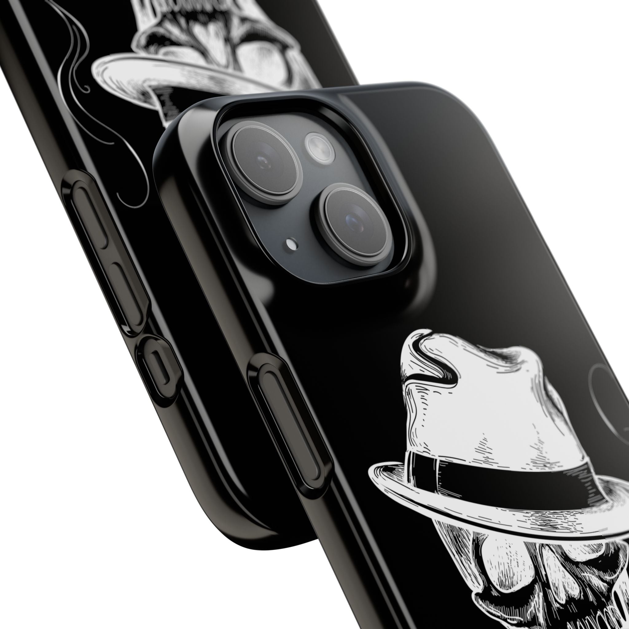 Пиздец Totenkopf Handyhülle – Slavic Case in Schwarz