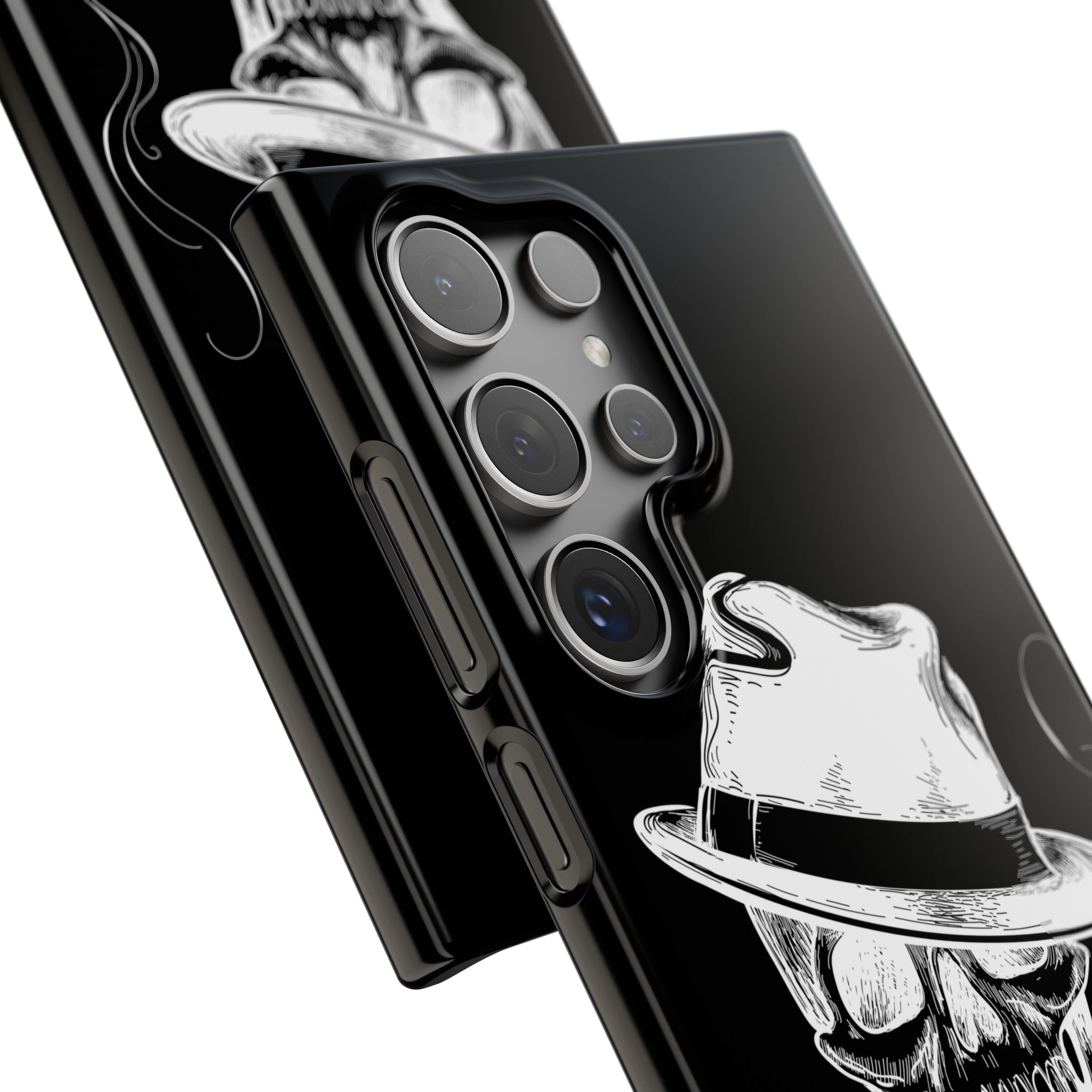 Пиздец Totenkopf Handyhülle – Slavic Case in Schwarz