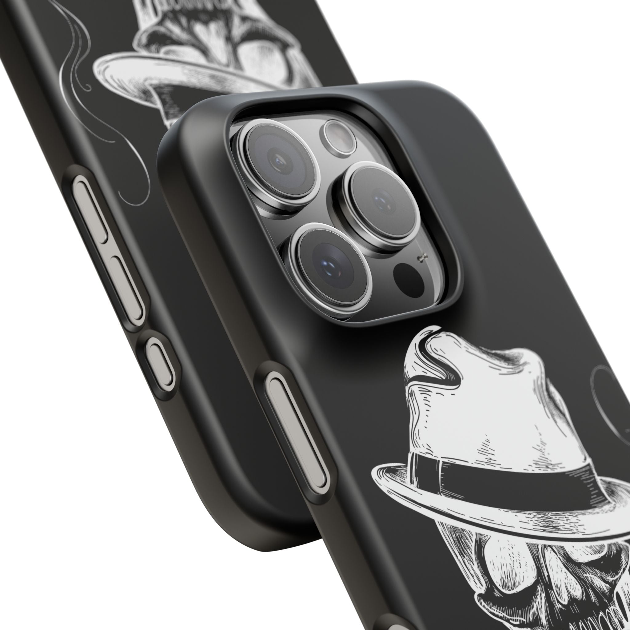 Пиздец Totenkopf Handyhülle – Slavic Case in Schwarz