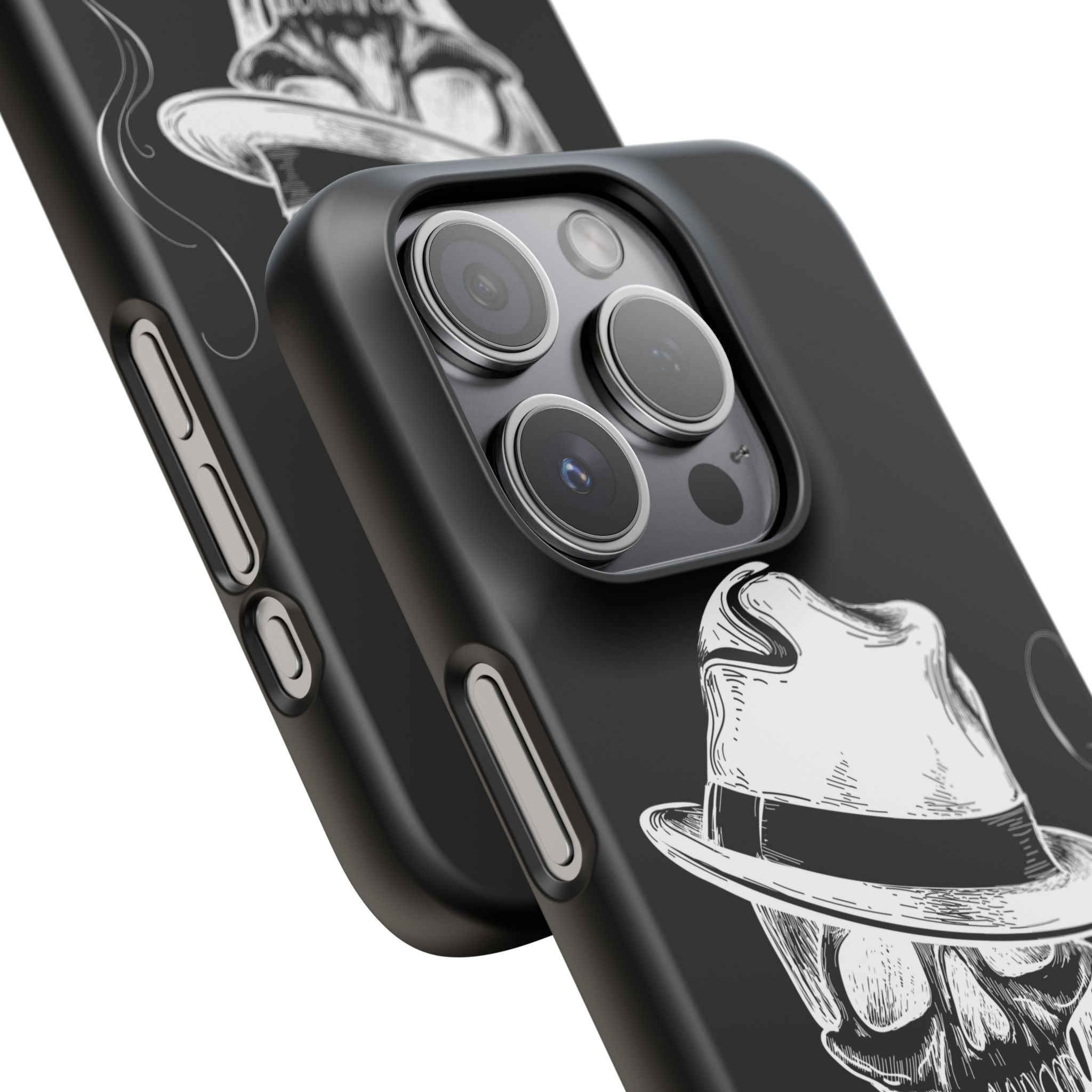 Пиздец Totenkopf Handyhülle – Slavic Case in Schwarz