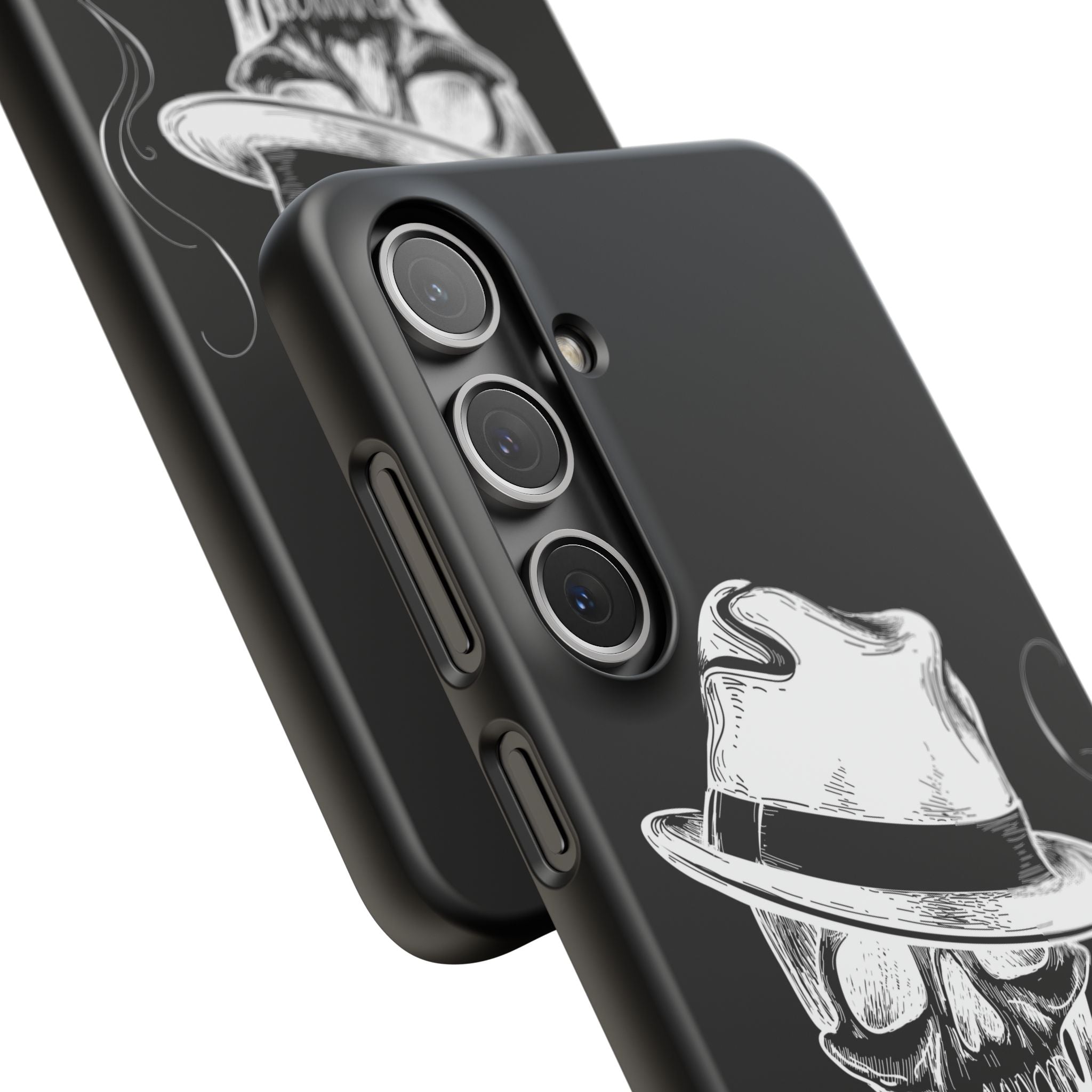 Пиздец Totenkopf Handyhülle – Slavic Case in Schwarz