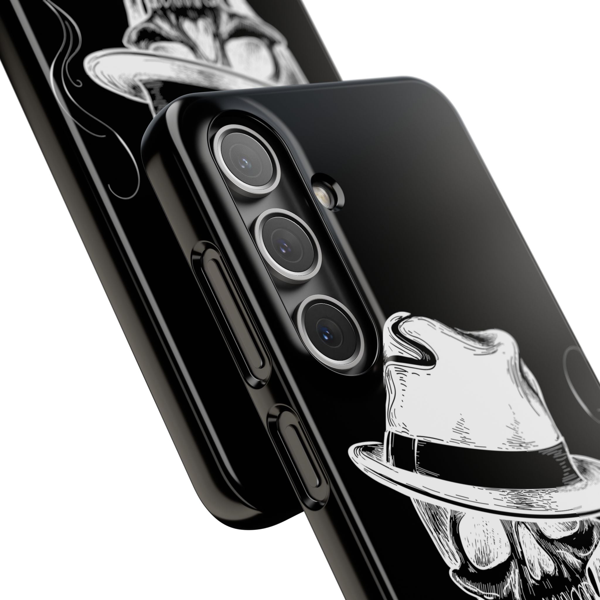 Пиздец Totenkopf Handyhülle – Slavic Case in Schwarz