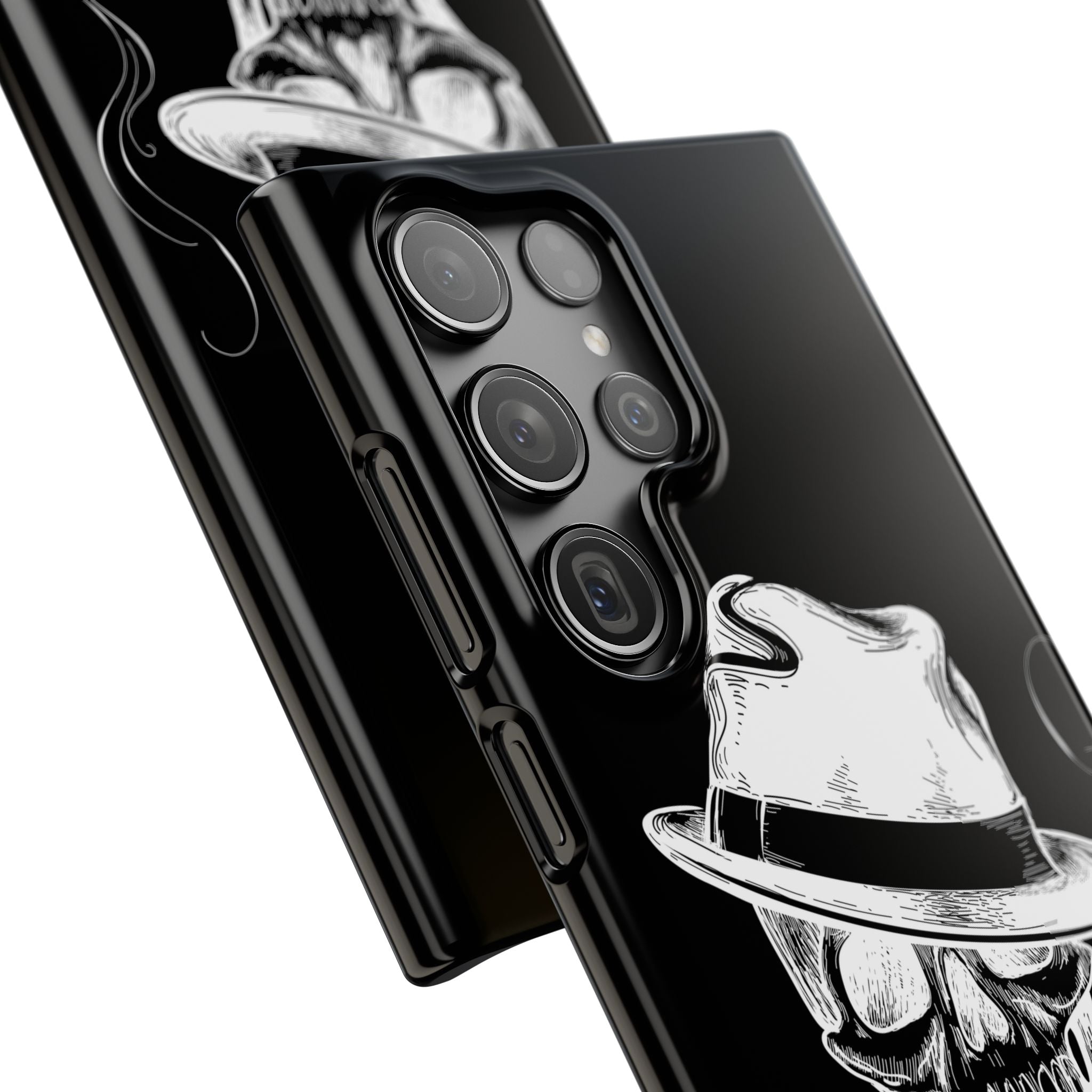 Пиздец Totenkopf Handyhülle – Slavic Case in Schwarz