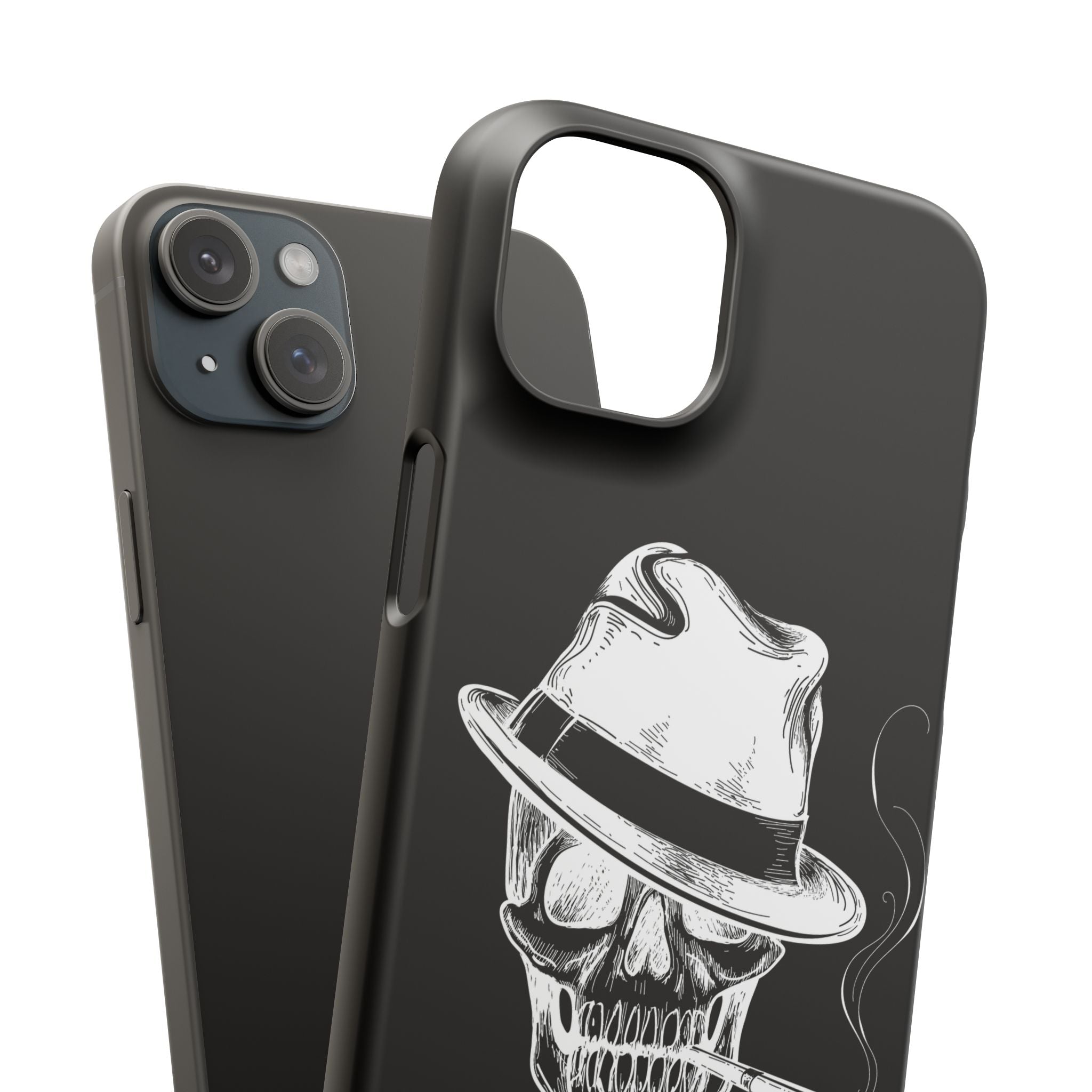 Пиздец Totenkopf Handyhülle – Slavic Case in Schwarz