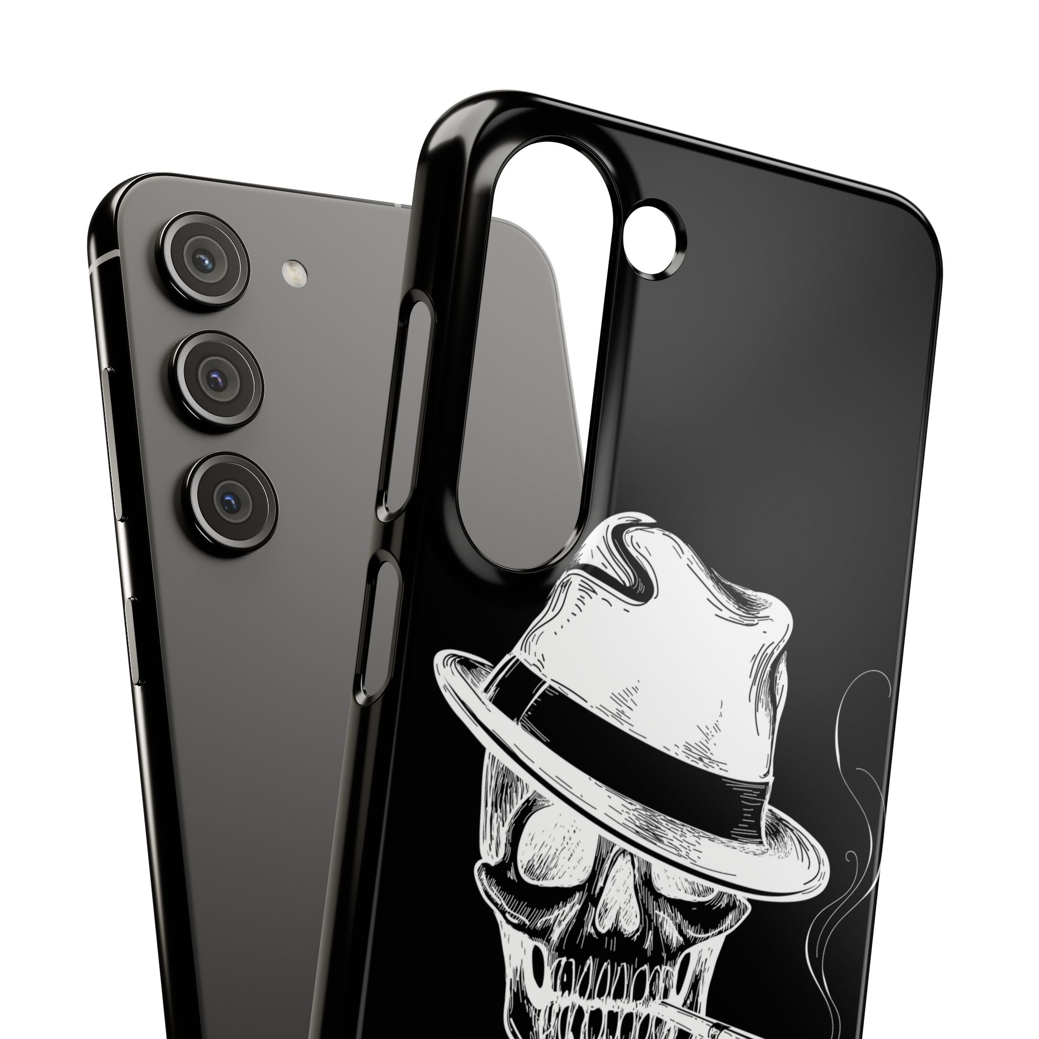 Пиздец Totenkopf Handyhülle – Slavic Case in Schwarz