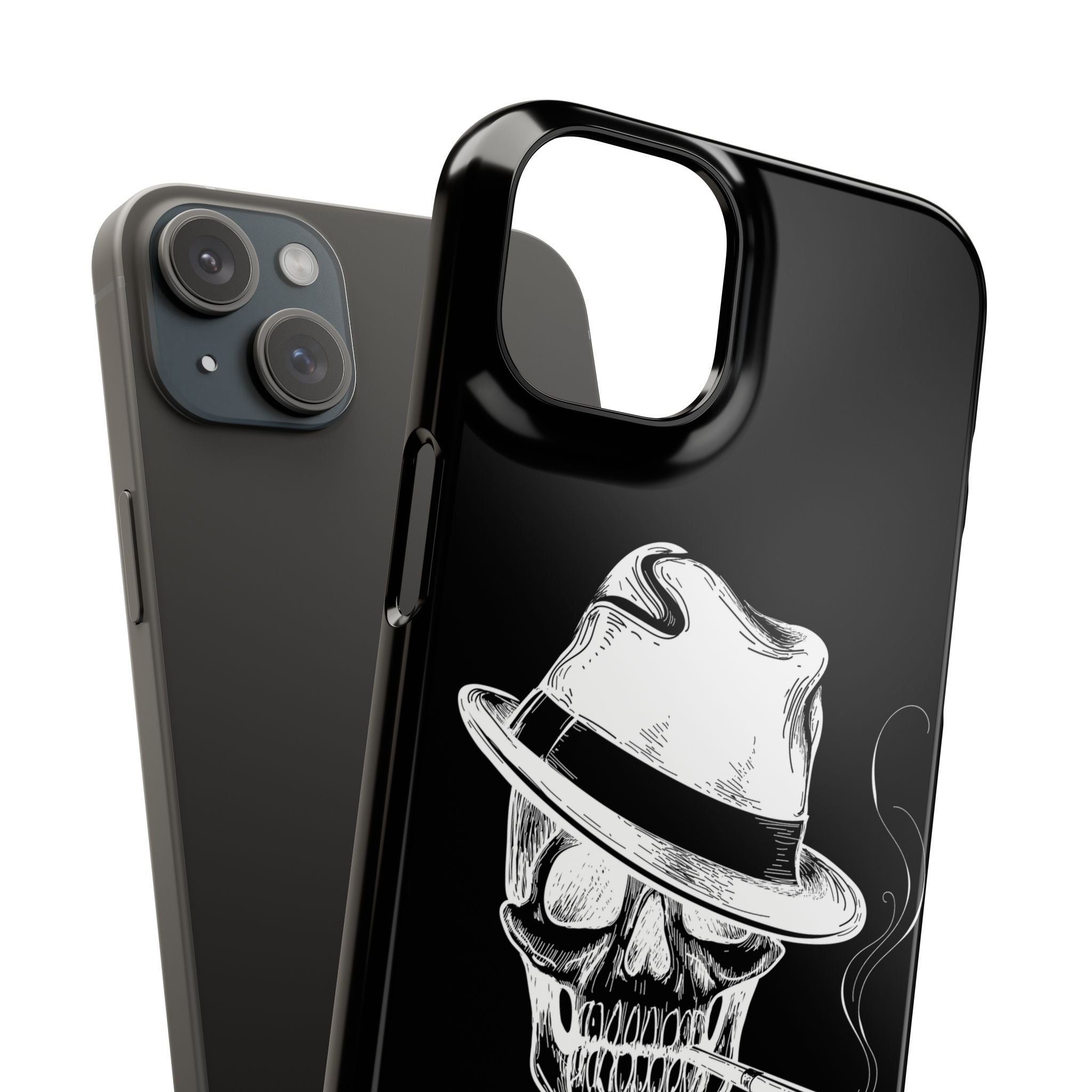 Пиздец Totenkopf Handyhülle – Slavic Case in Schwarz