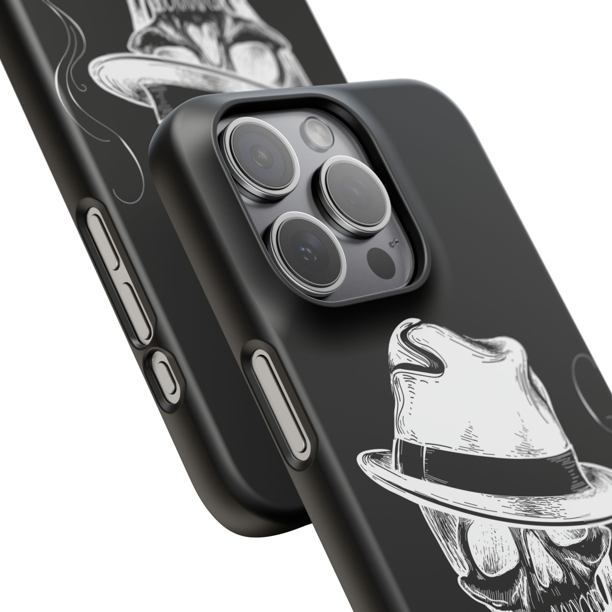 Пиздец Totenkopf Handyhülle – Slavic Case in Schwarz