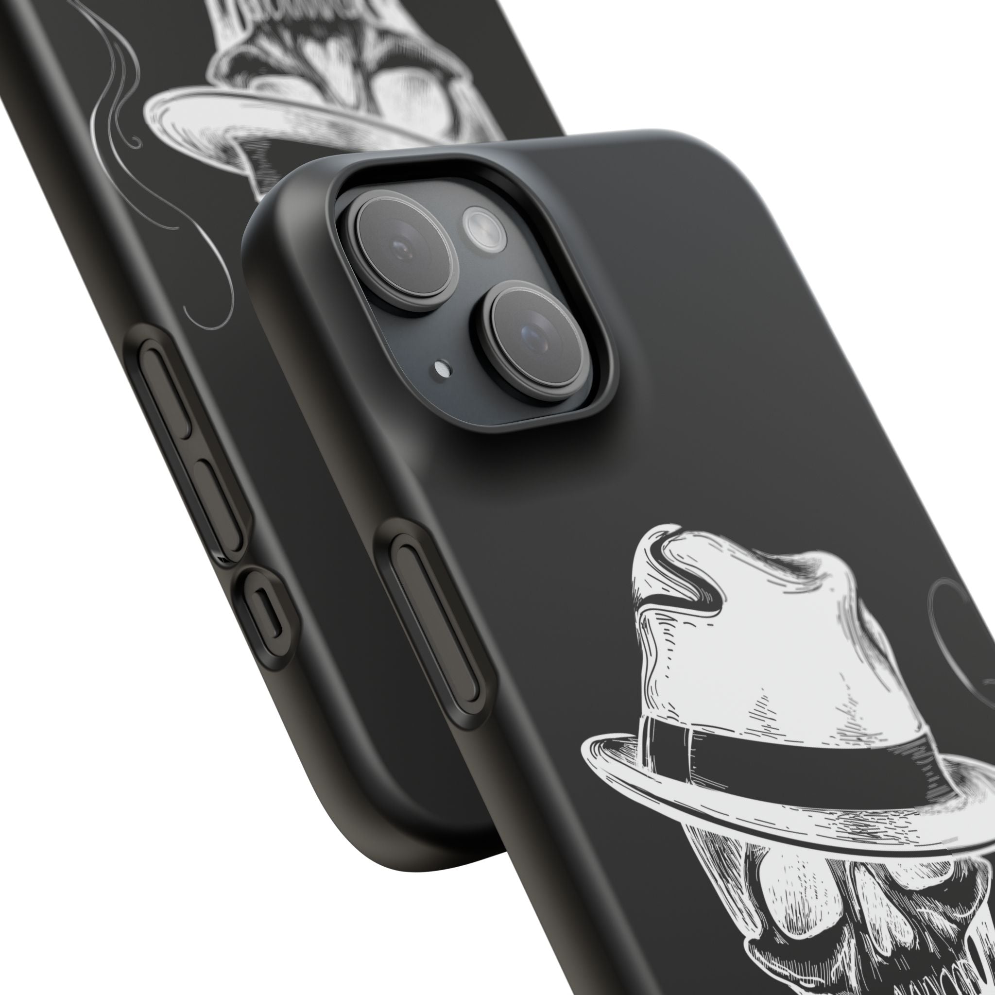 Пиздец Totenkopf Handyhülle – Slavic Case in Schwarz