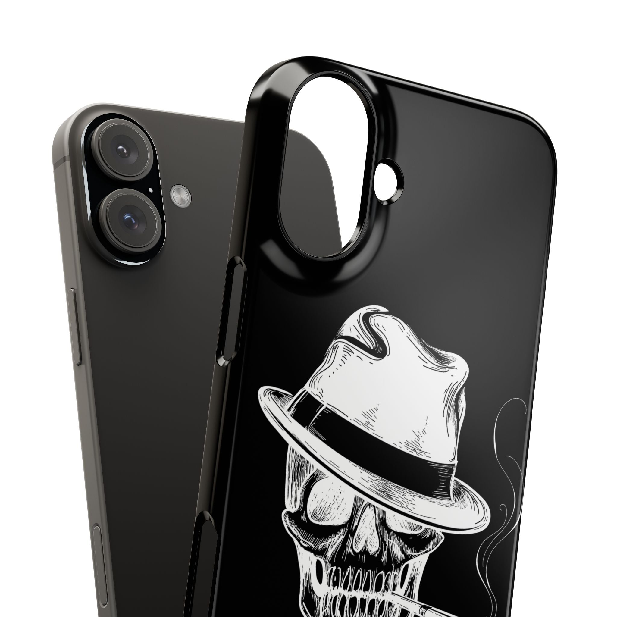 Пиздец Totenkopf Handyhülle – Slavic Case in Schwarz