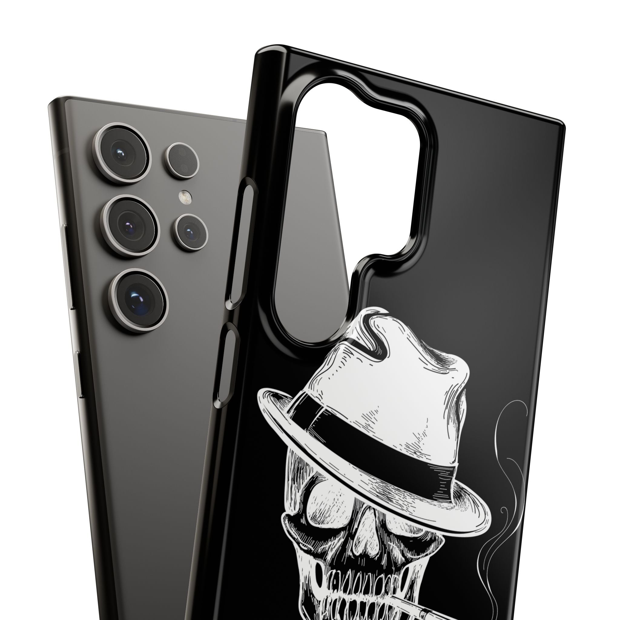 Пиздец Totenkopf Handyhülle – Slavic Case in Schwarz