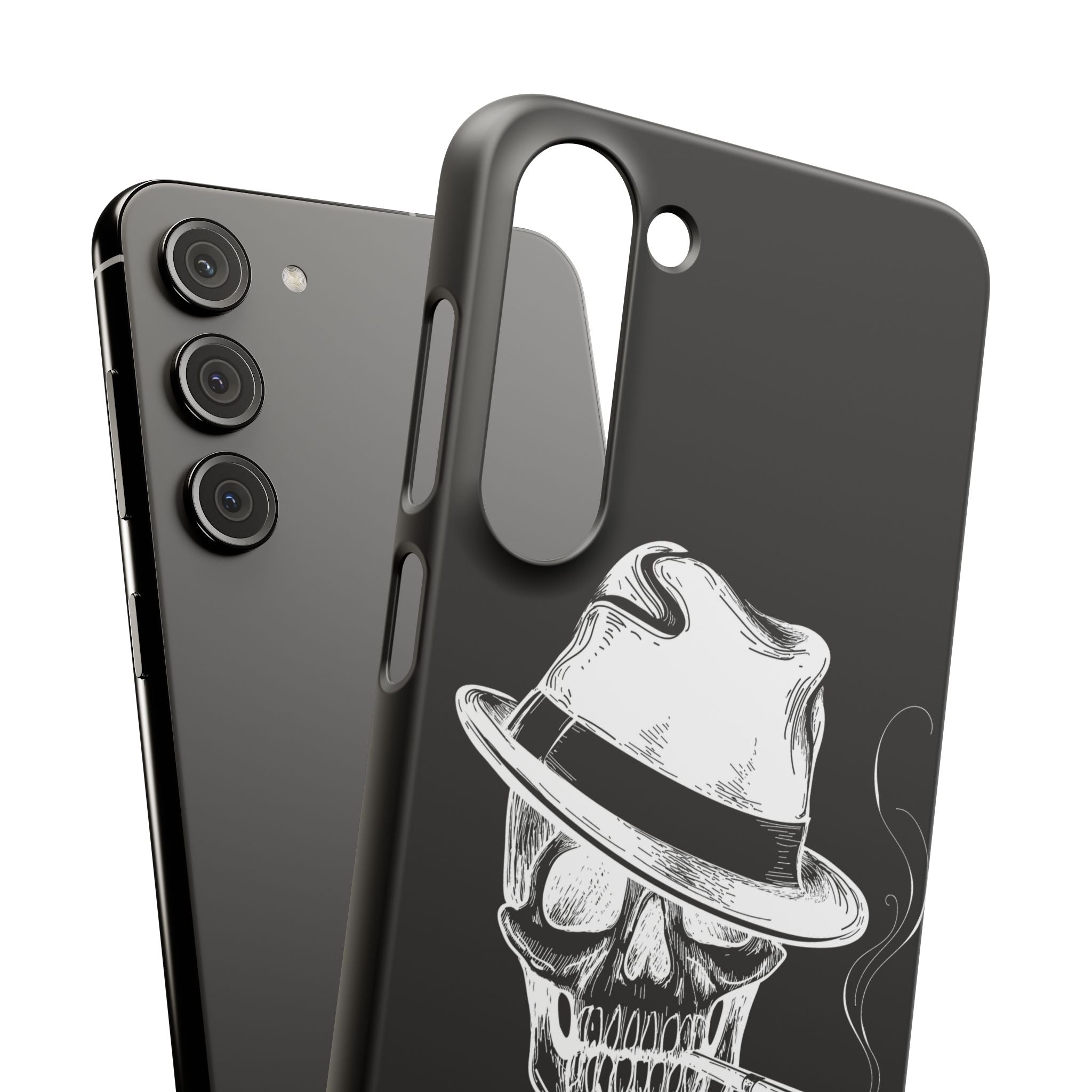 Пиздец Totenkopf Handyhülle – Slavic Case in Schwarz