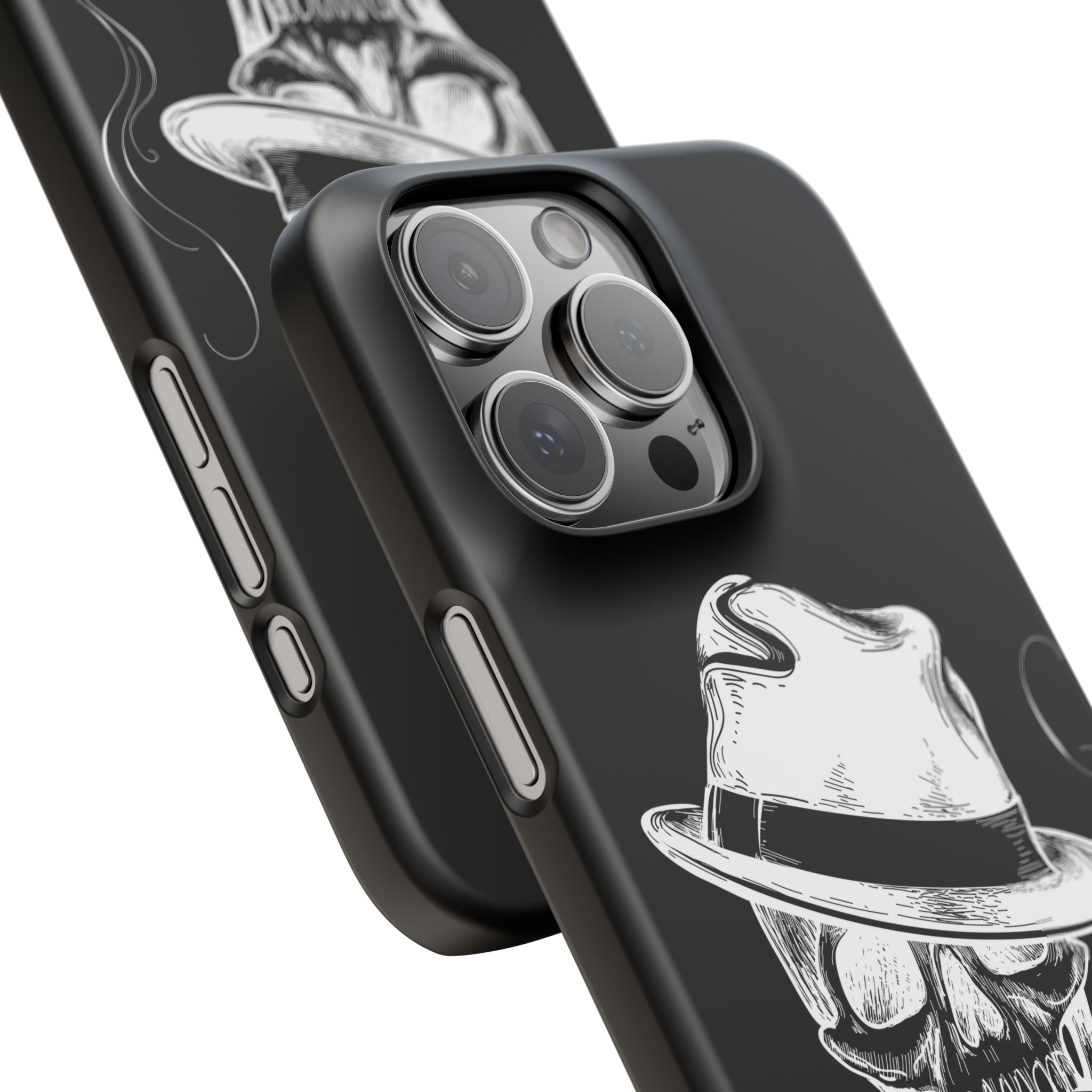 Пиздец Totenkopf Handyhülle – Slavic Case in Schwarz