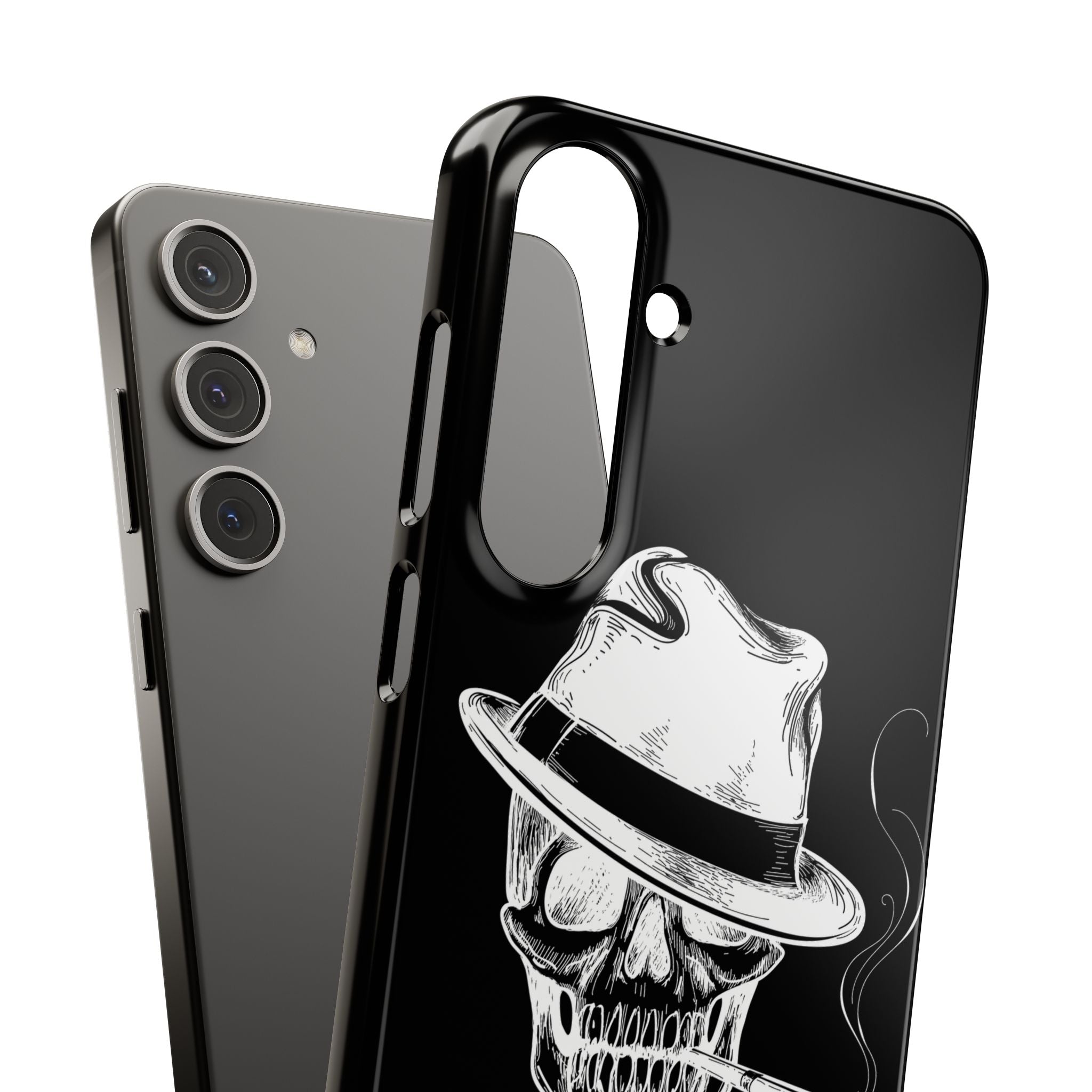 Пиздец Totenkopf Handyhülle – Slavic Case in Schwarz