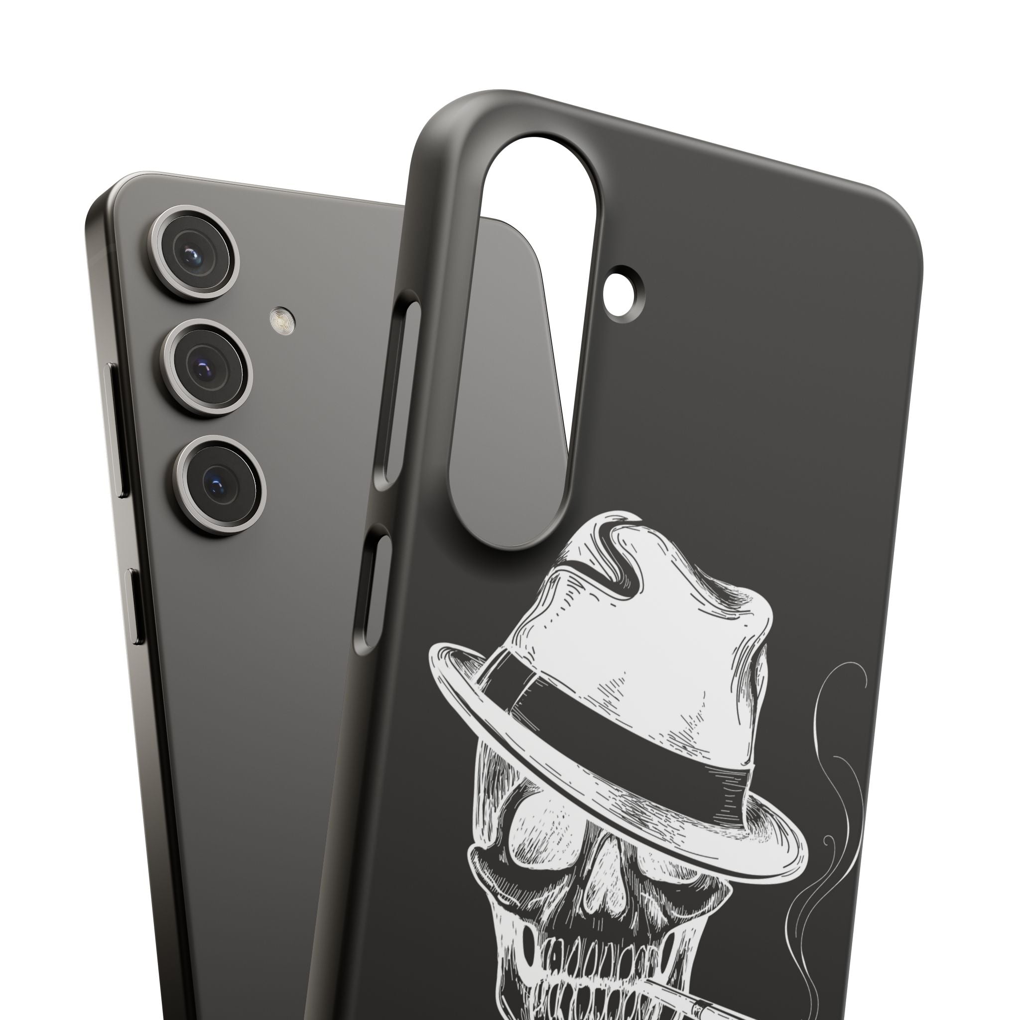 Пиздец Totenkopf Handyhülle – Slavic Case in Schwarz