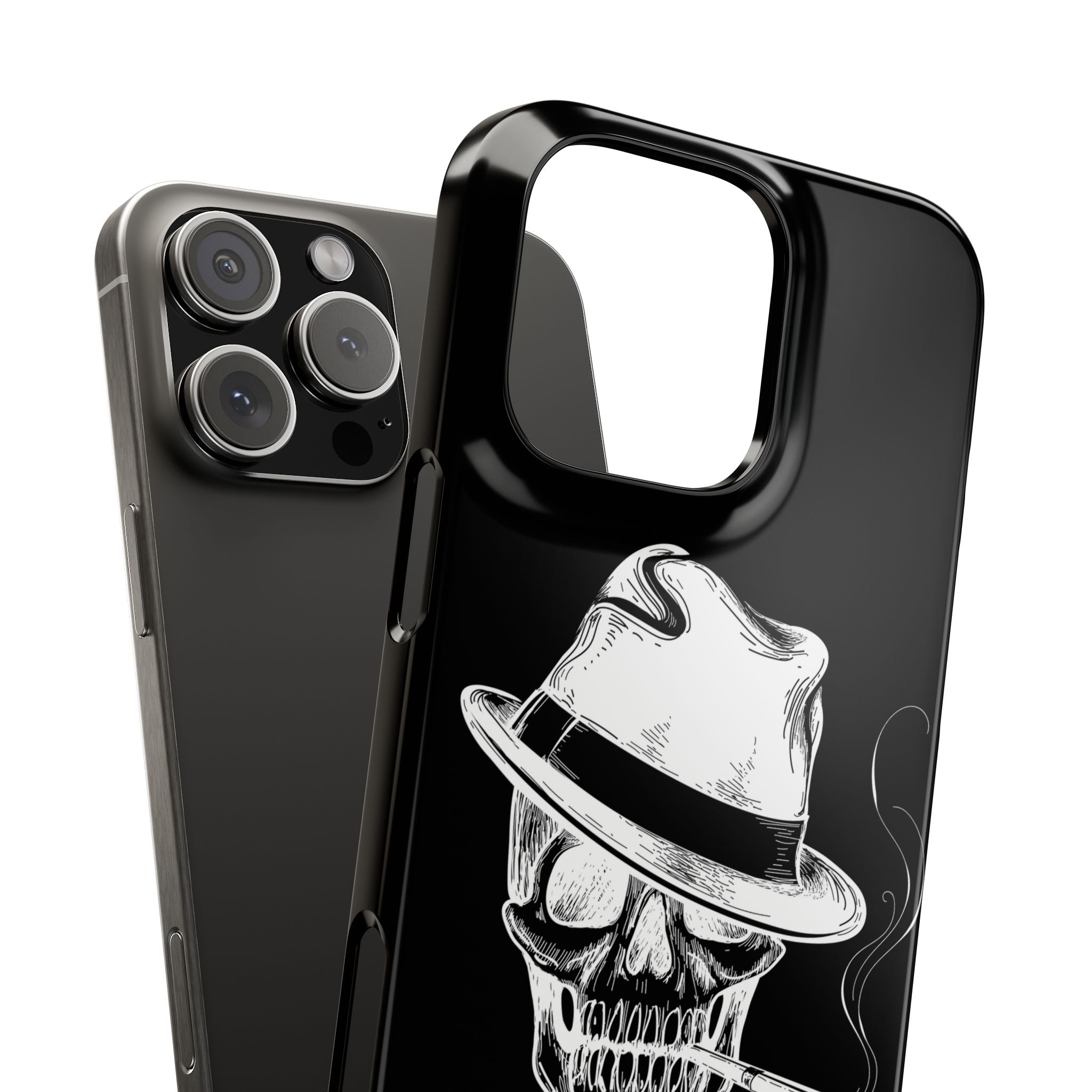 Пиздец Totenkopf Handyhülle – Slavic Case in Schwarz