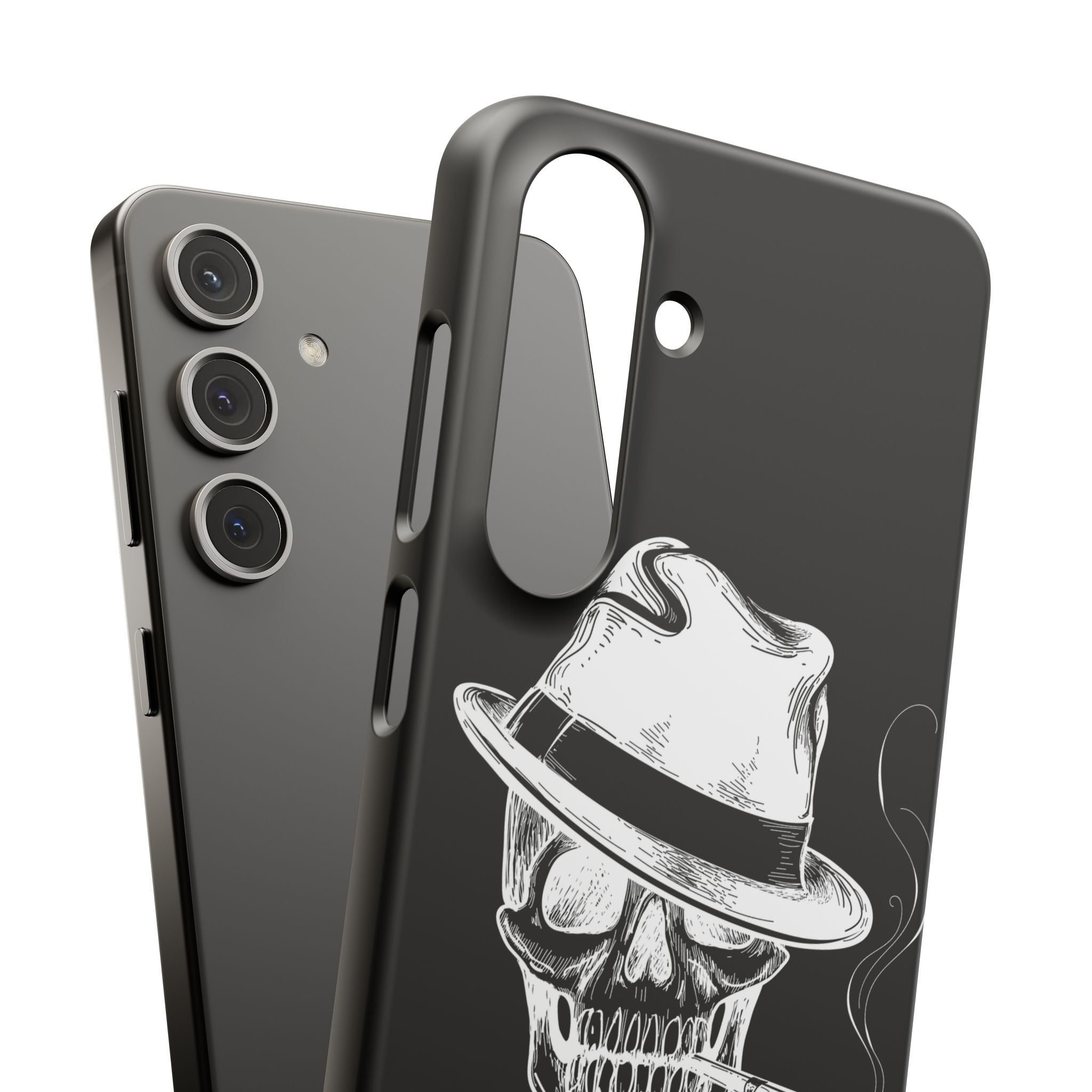 Пиздец Totenkopf Handyhülle – Slavic Case in Schwarz