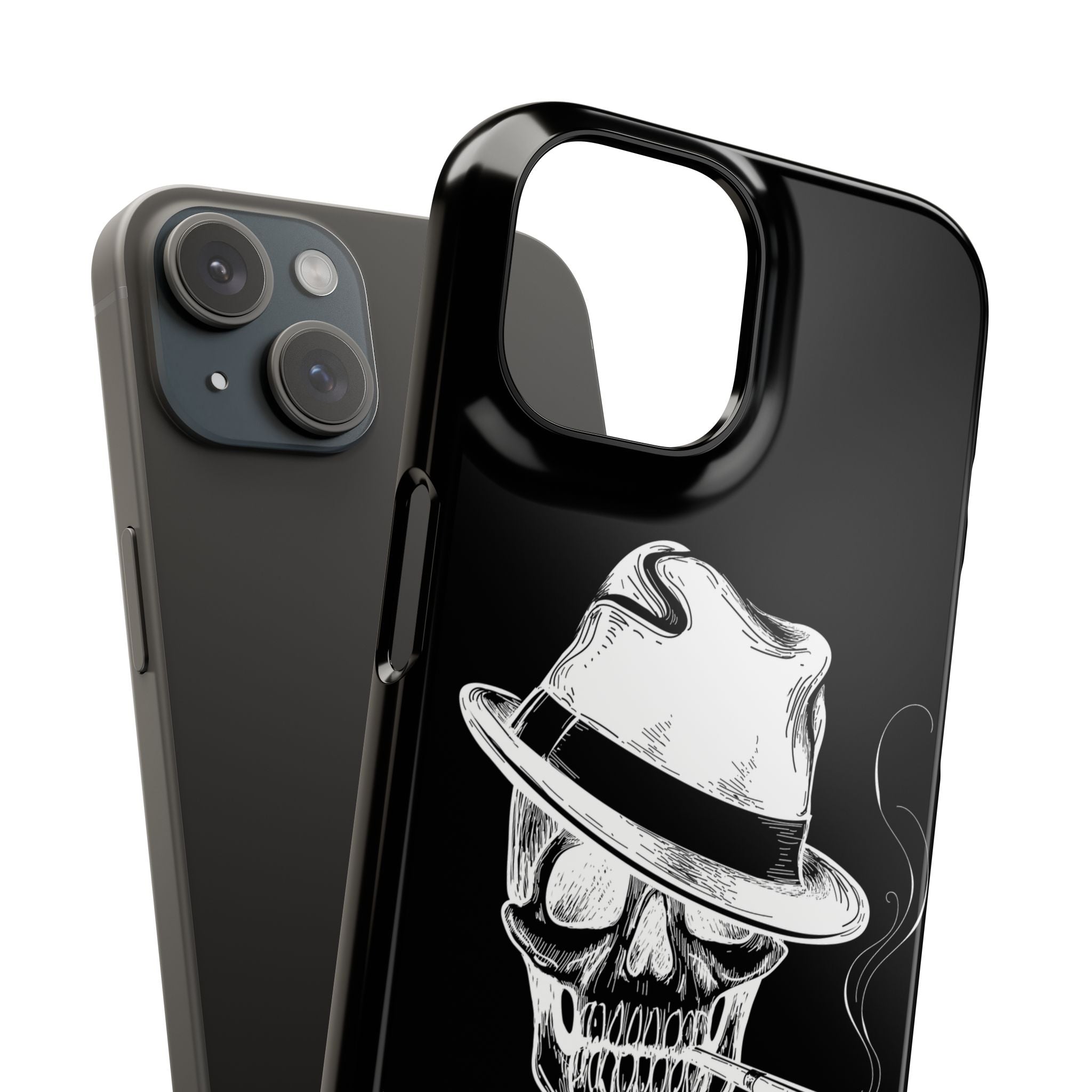 Пиздец Totenkopf Handyhülle – Slavic Case in Schwarz