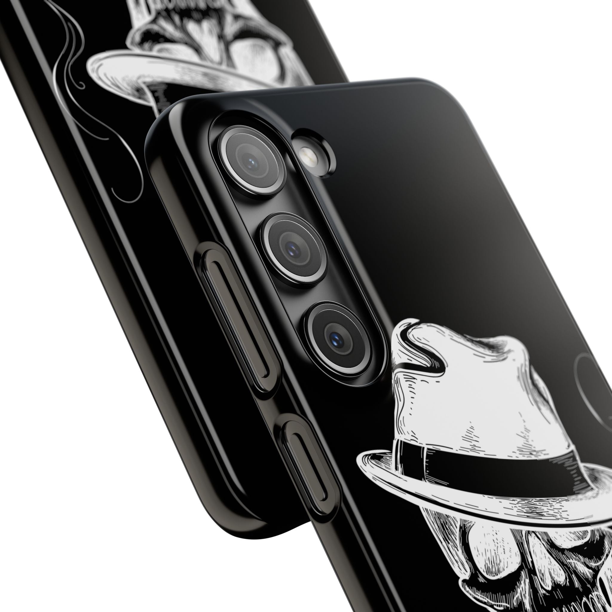 Пиздец Totenkopf Handyhülle – Slavic Case in Schwarz