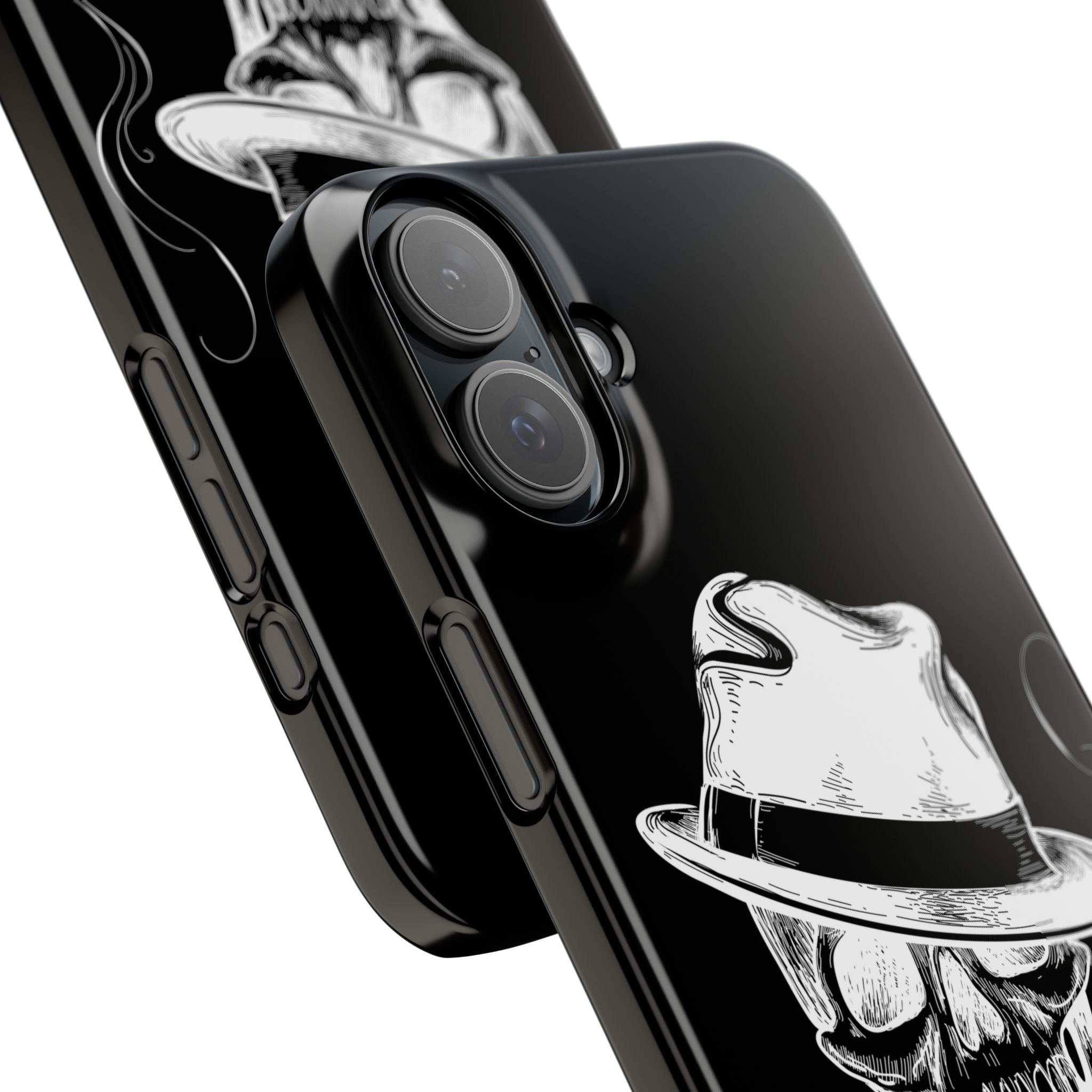 Пиздец Totenkopf Handyhülle – Slavic Case in Schwarz