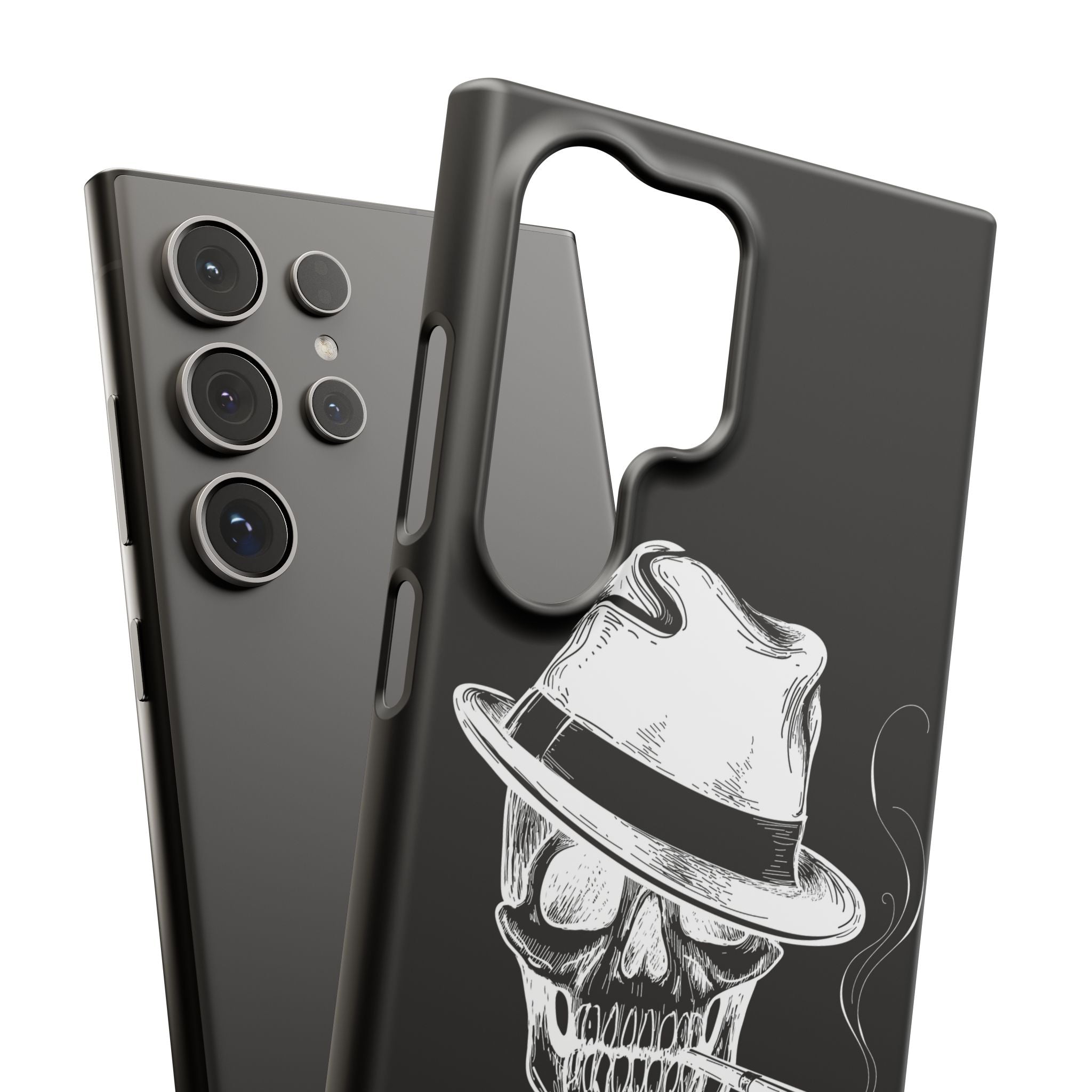 Пиздец Totenkopf Handyhülle – Slavic Case in Schwarz