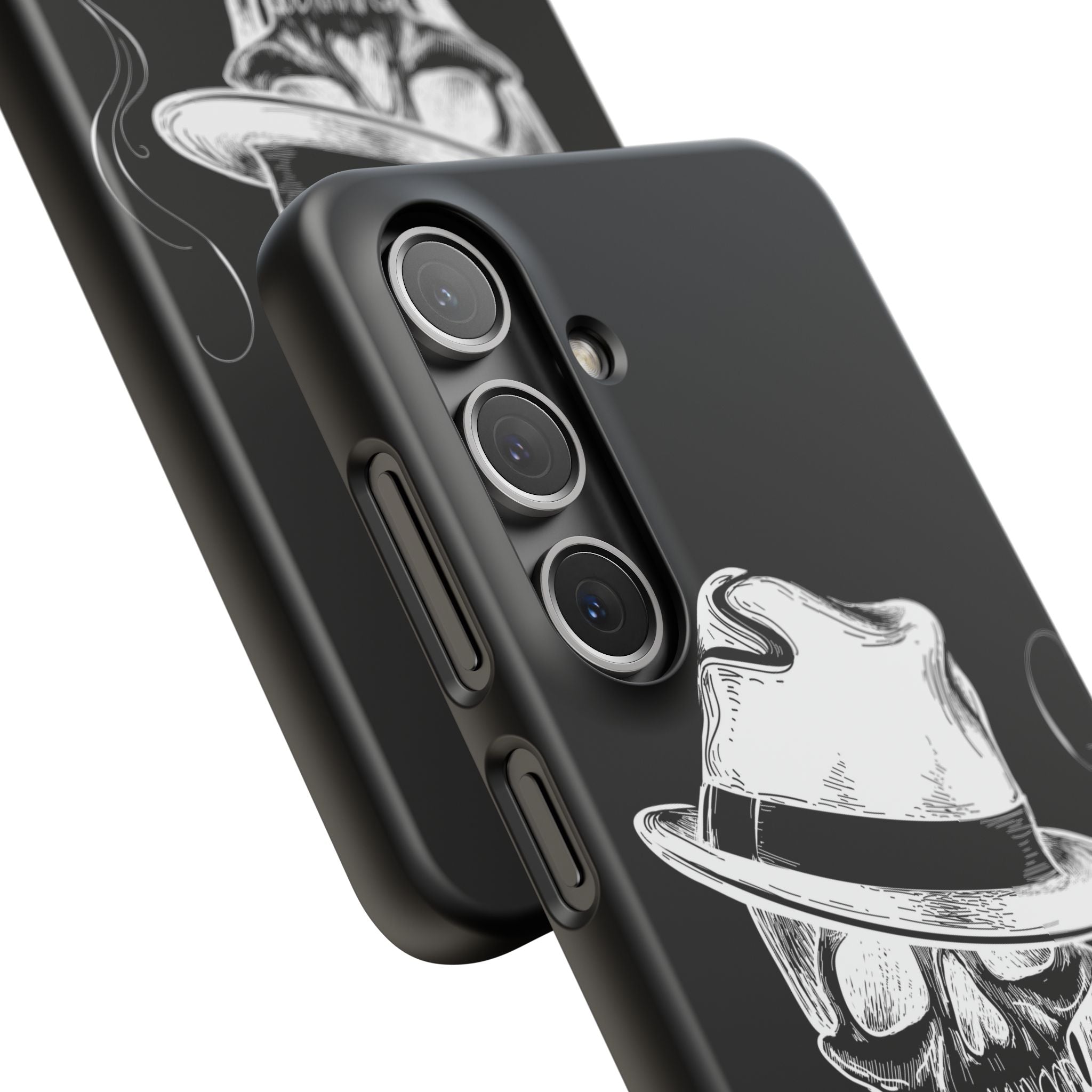 Пиздец Totenkopf Handyhülle – Slavic Case in Schwarz