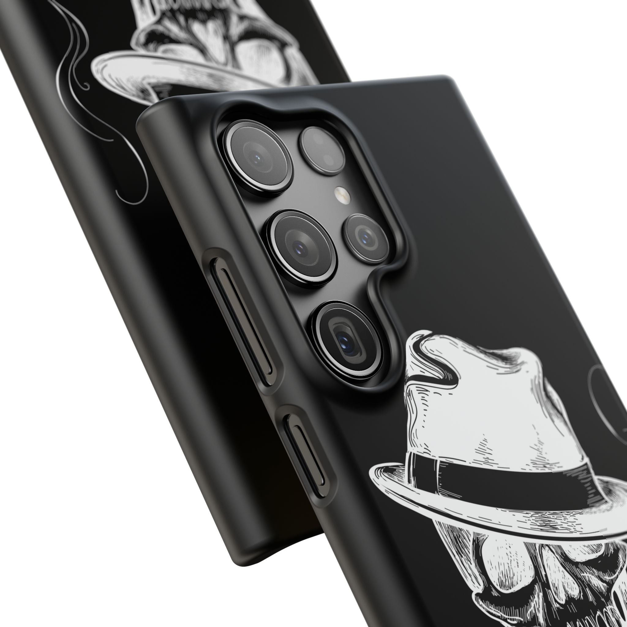 Пиздец Totenkopf Handyhülle – Slavic Case in Schwarz