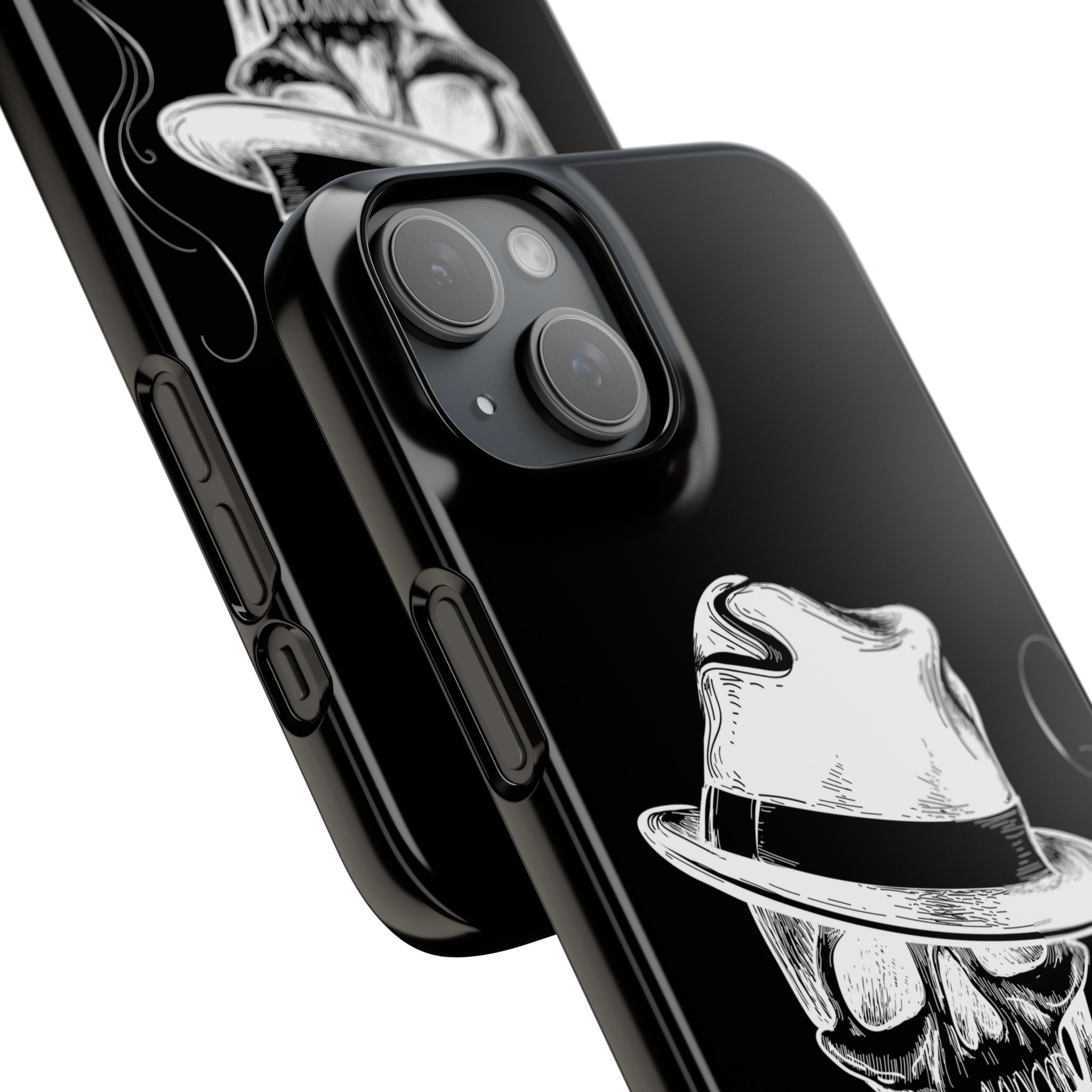 Пиздец Totenkopf Handyhülle – Slavic Case in Schwarz