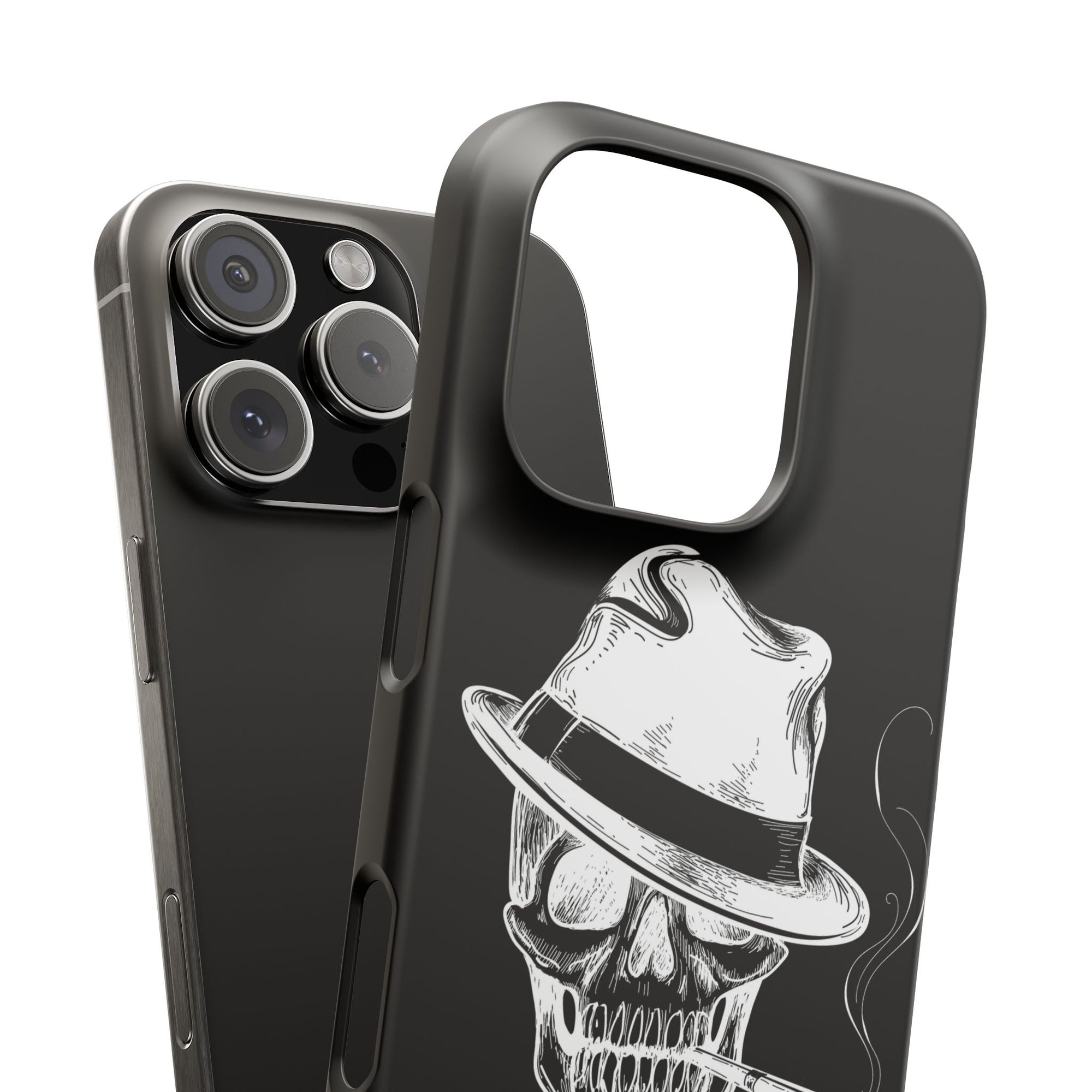Пиздец Totenkopf Handyhülle – Slavic Case in Schwarz