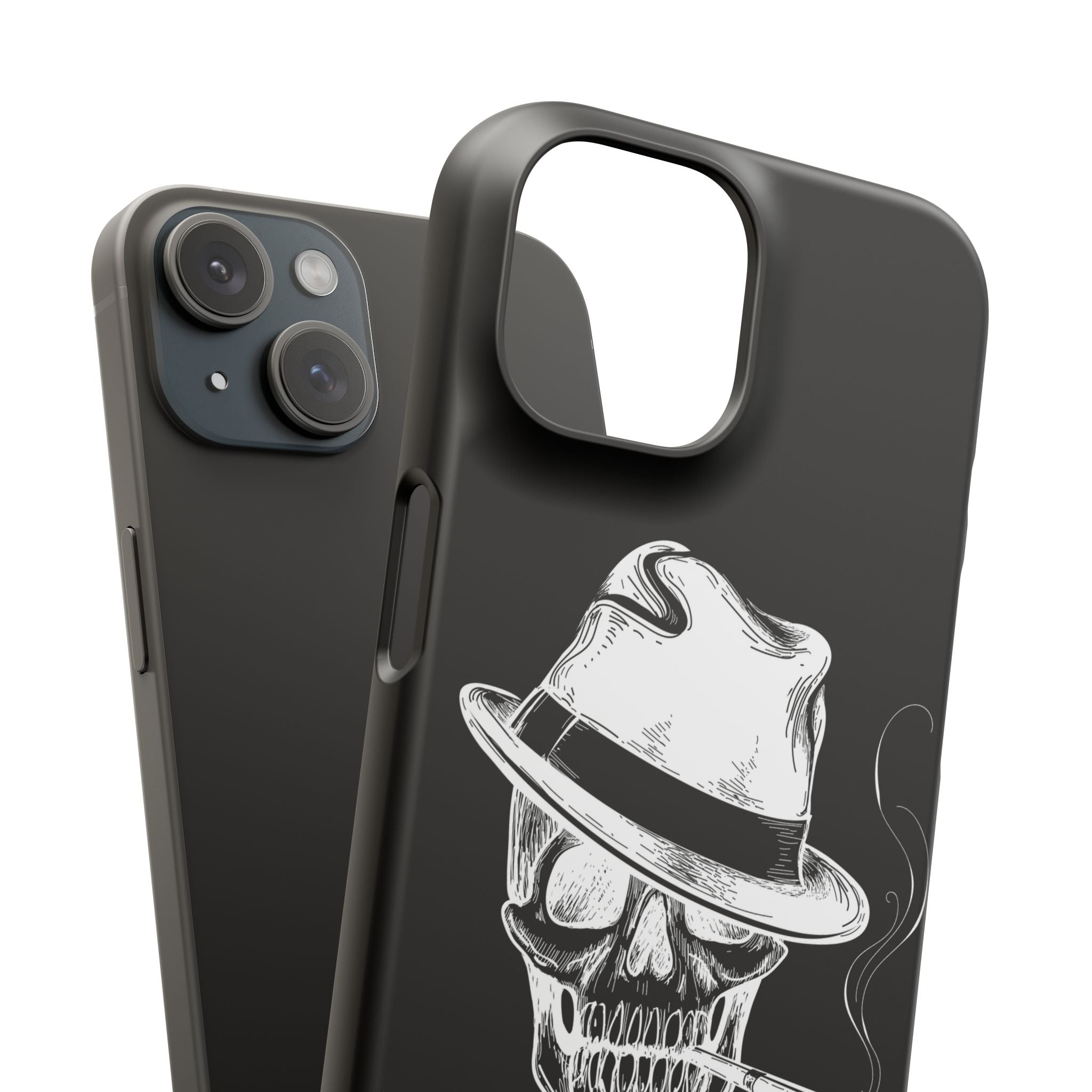 Пиздец Totenkopf Handyhülle – Slavic Case in Schwarz