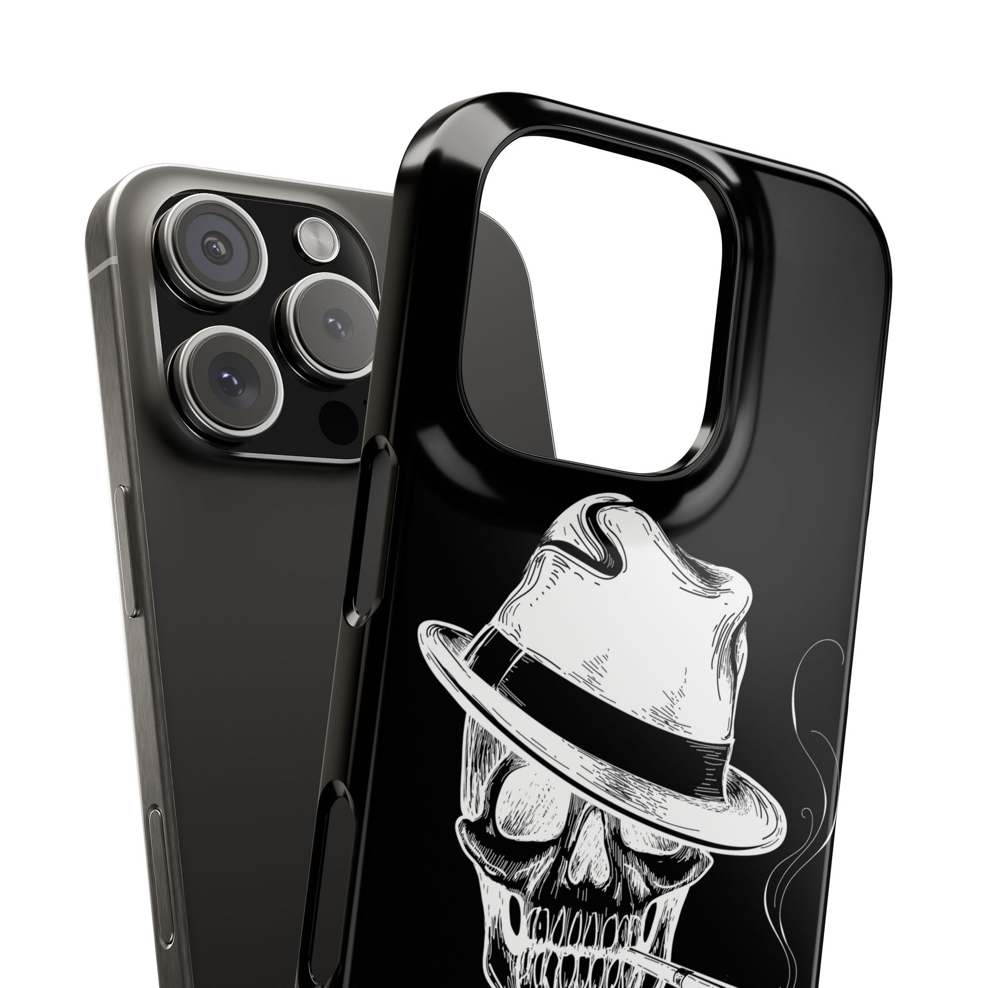 Пиздец Totenkopf Handyhülle – Slavic Case in Schwarz