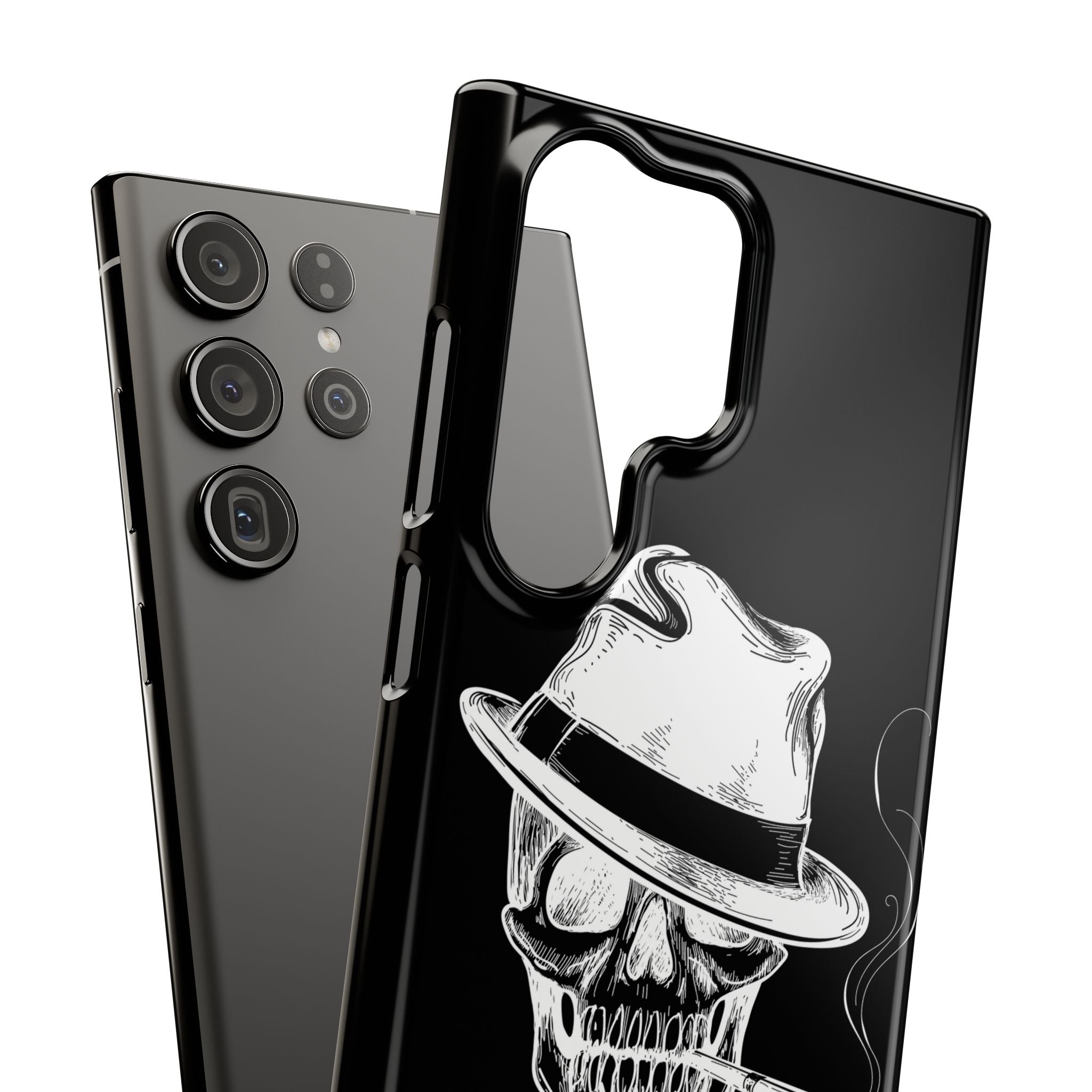 Пиздец Totenkopf Handyhülle – Slavic Case in Schwarz