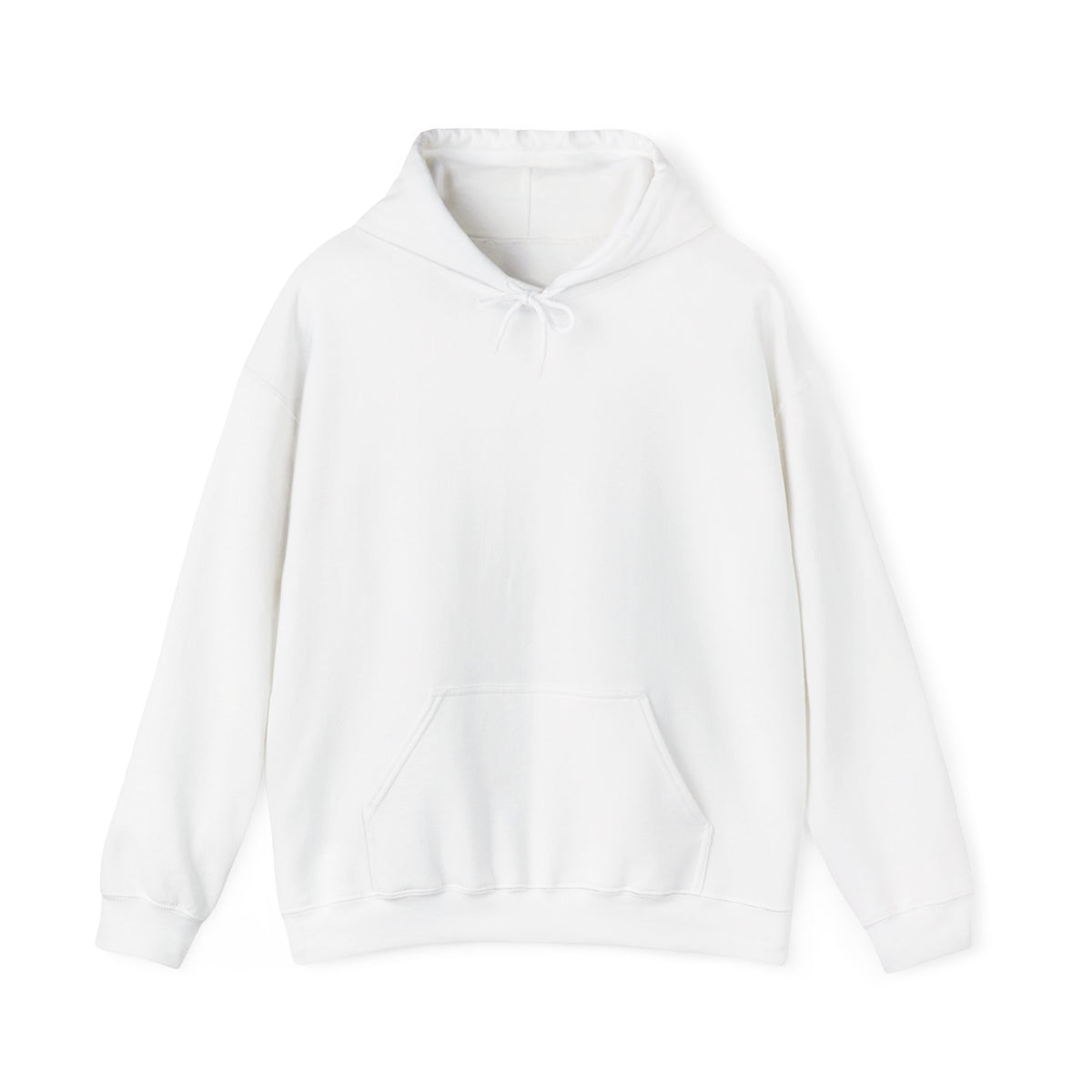 POFIGIST Hoodie Weiß – Schwarzer Rückendruck | Zareno