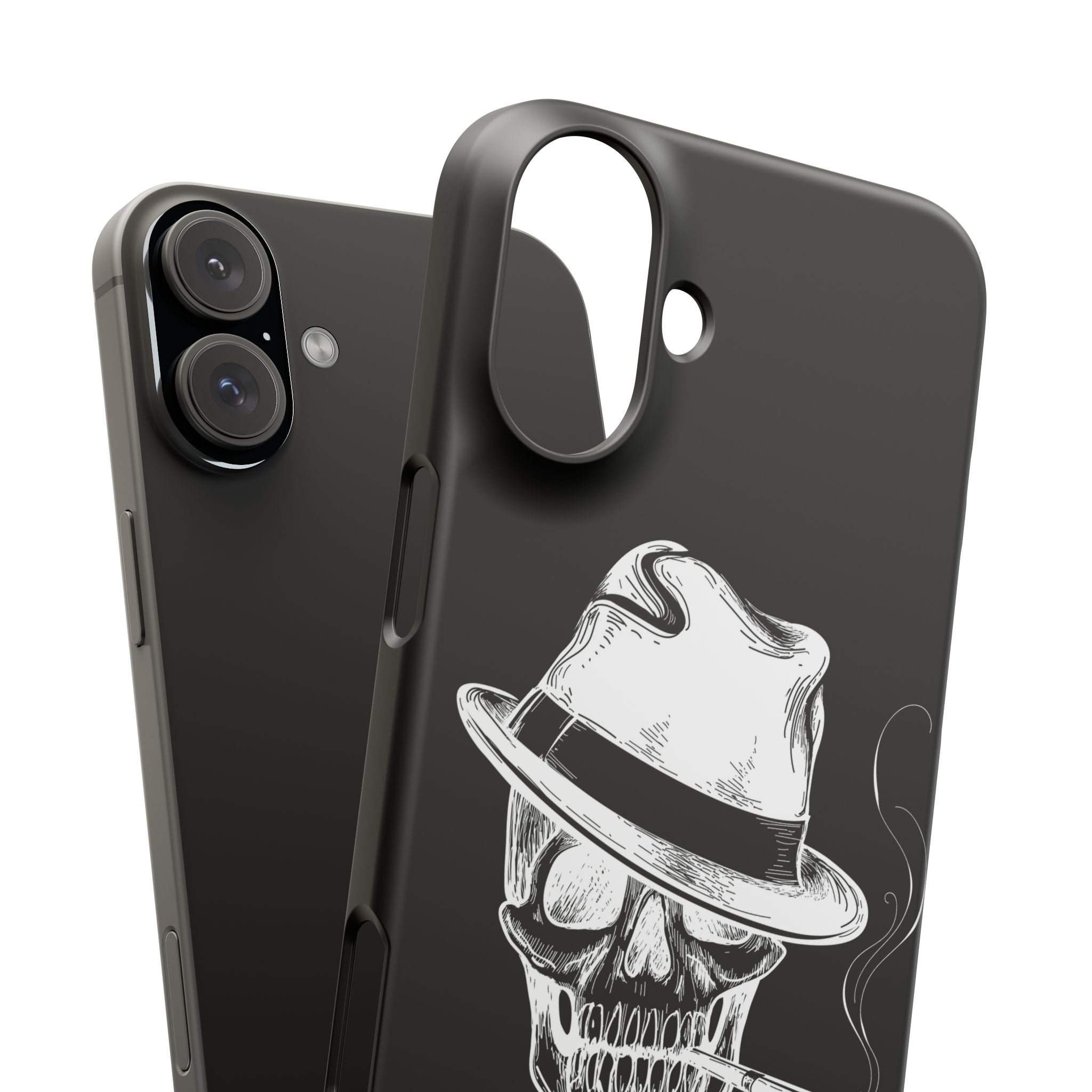 Пиздец Totenkopf Handyhülle – Slavic Case in Schwarz