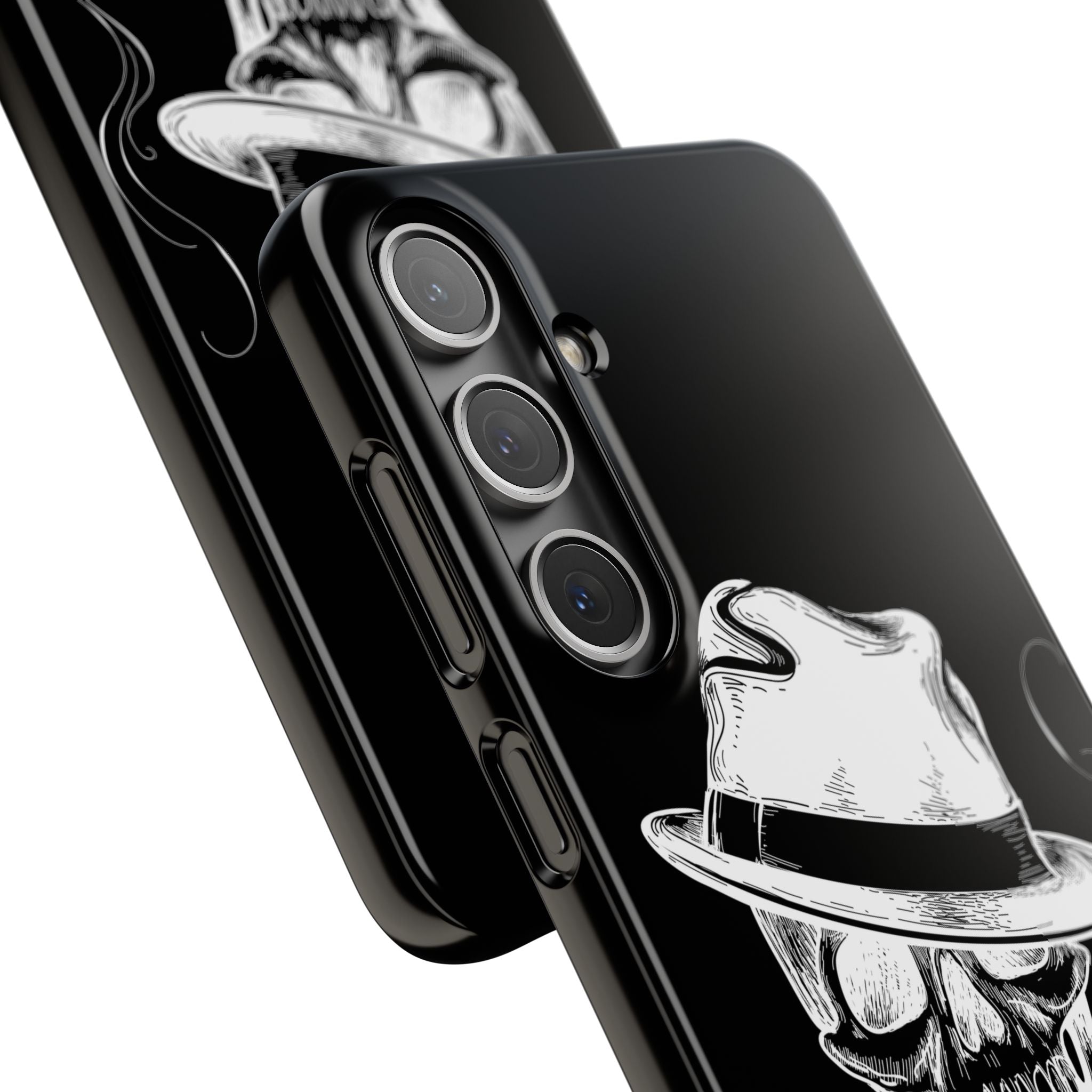 Пиздец Totenkopf Handyhülle – Slavic Case in Schwarz