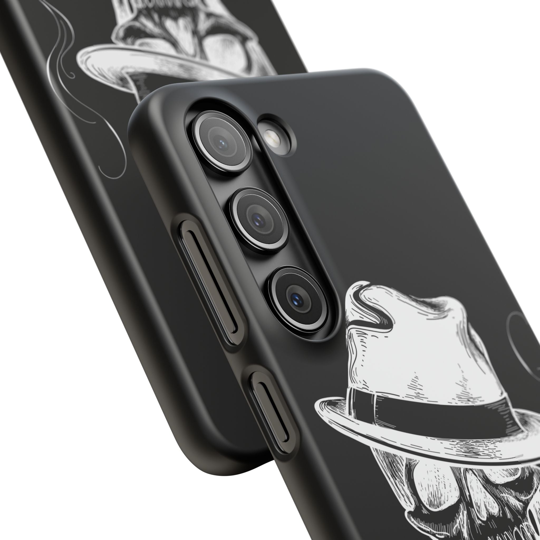 Пиздец Totenkopf Handyhülle – Slavic Case in Schwarz