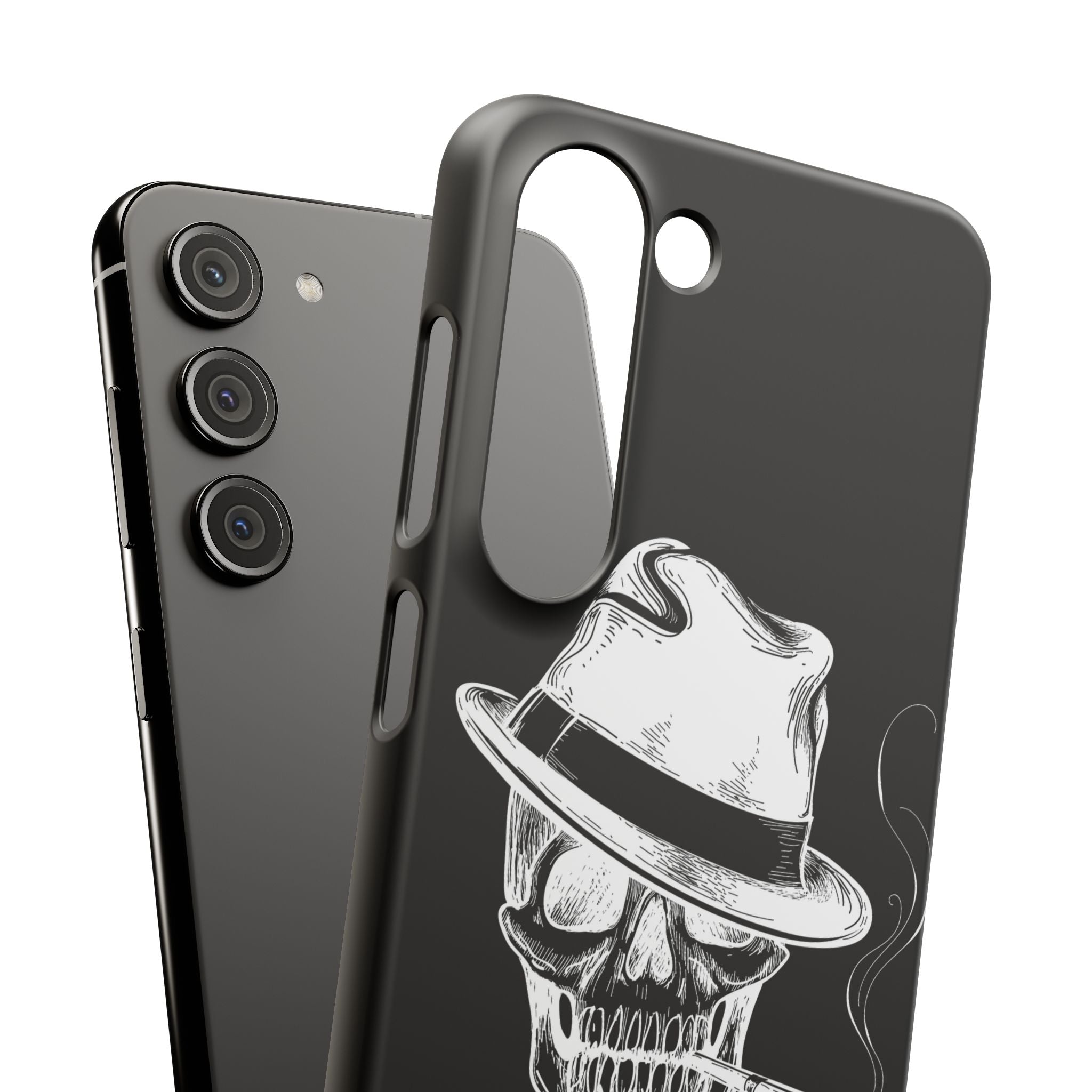 Пиздец Totenkopf Handyhülle – Slavic Case in Schwarz