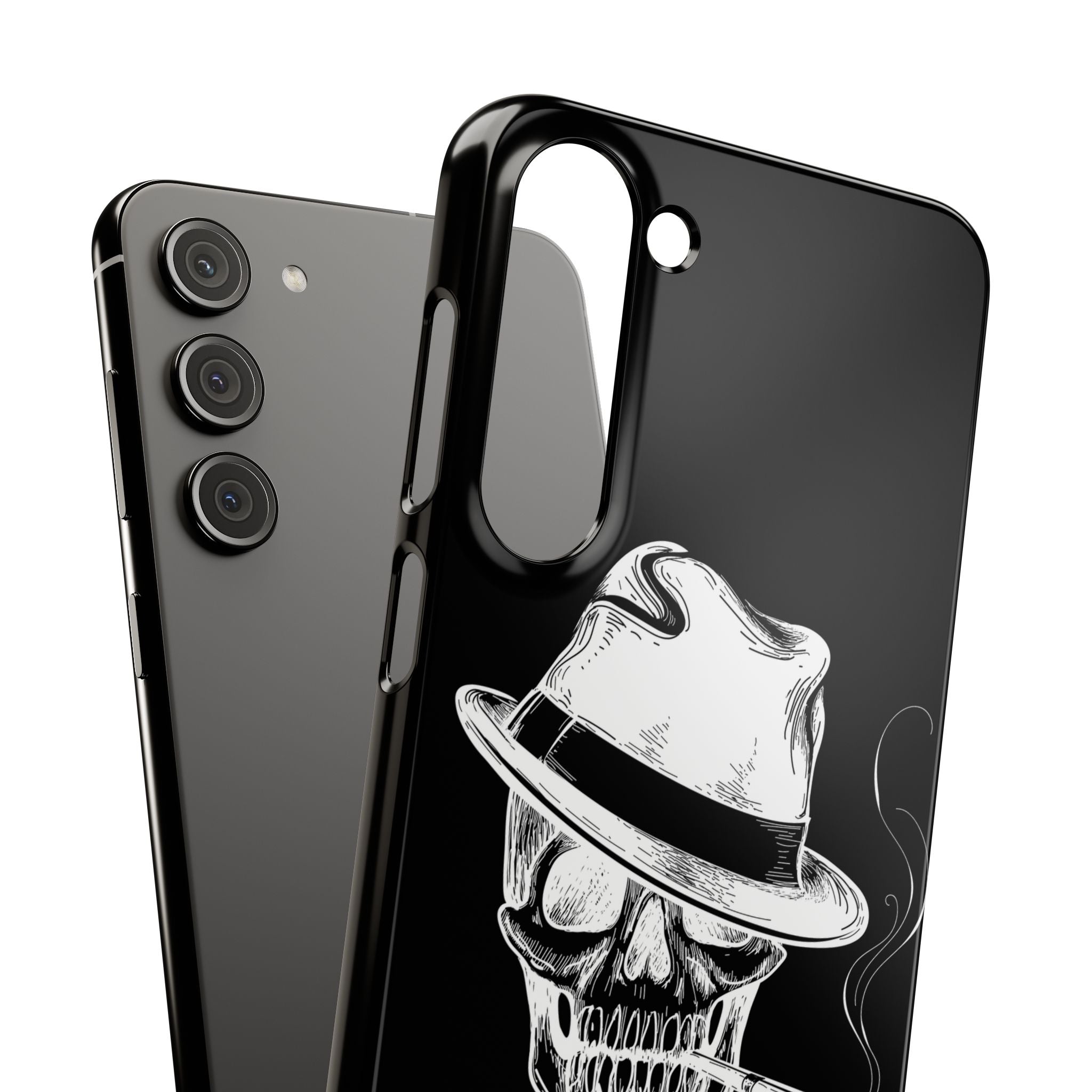 Пиздец Totenkopf Handyhülle – Slavic Case in Schwarz