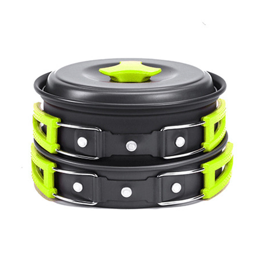 Camping Kochgeschirr Set aus Aluminium – Outdoor Kochset für Reisen, Wandern & BBQ