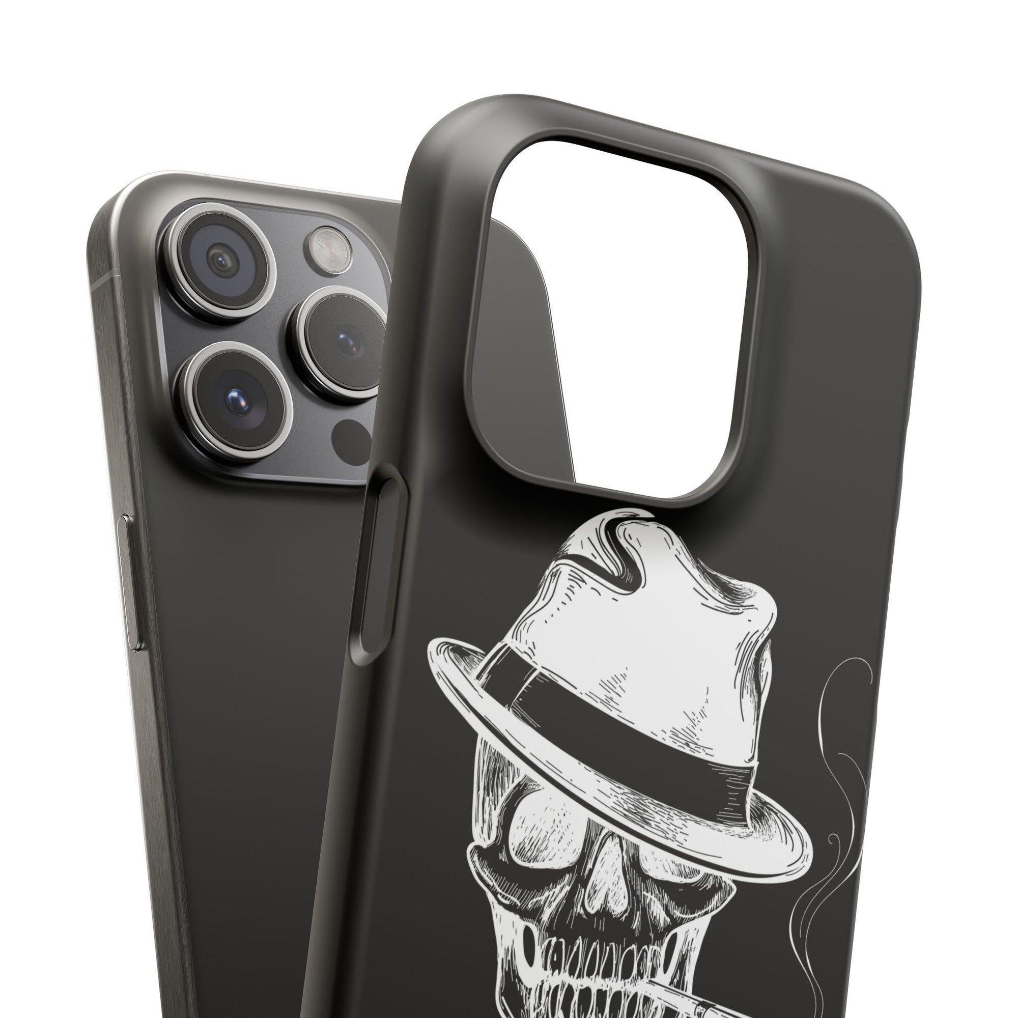 Пиздец Totenkopf Handyhülle – Slavic Case in Schwarz