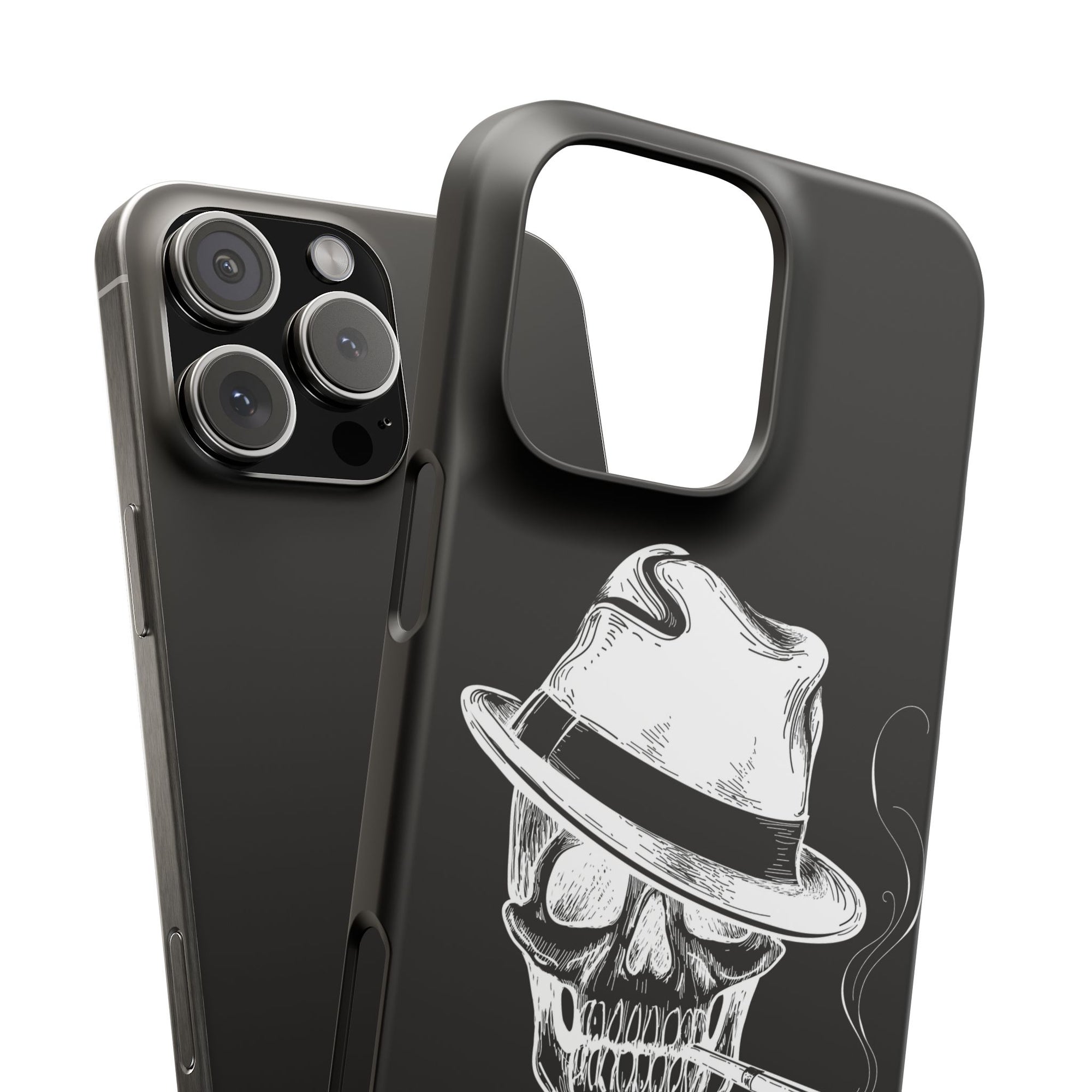 Пиздец Totenkopf Handyhülle – Slavic Case in Schwarz