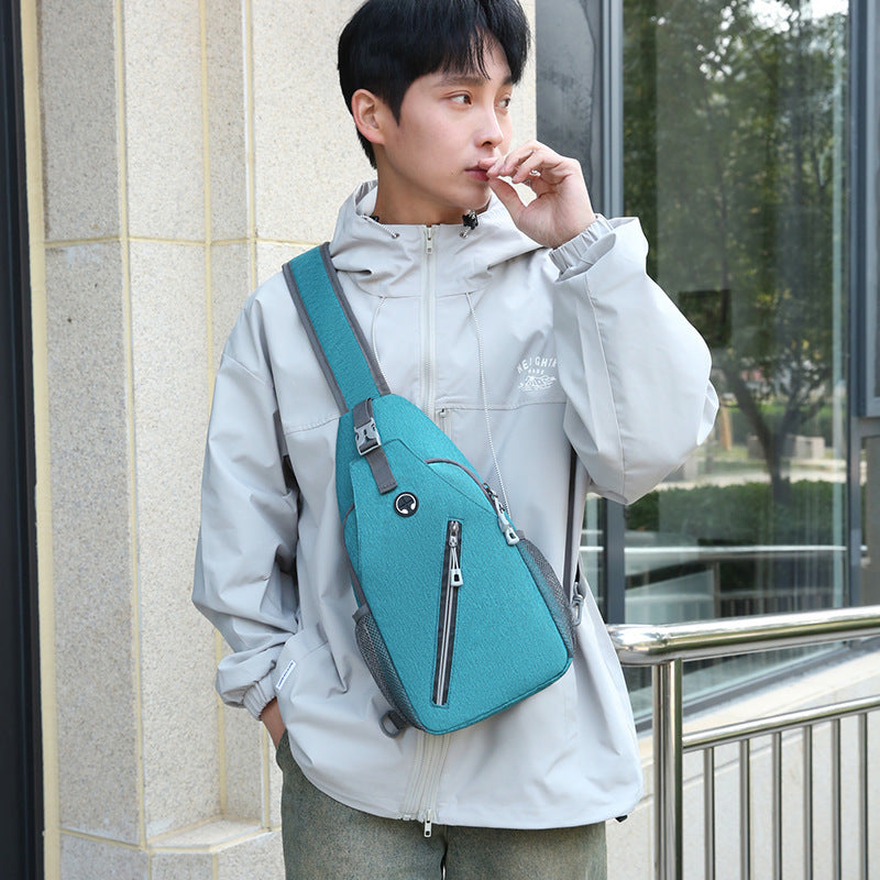 Neue multifunktionale Umhängetasche für Herren – Robuste Canvas-Crossbody-Tasche, Brusttasche & Messenger Bag