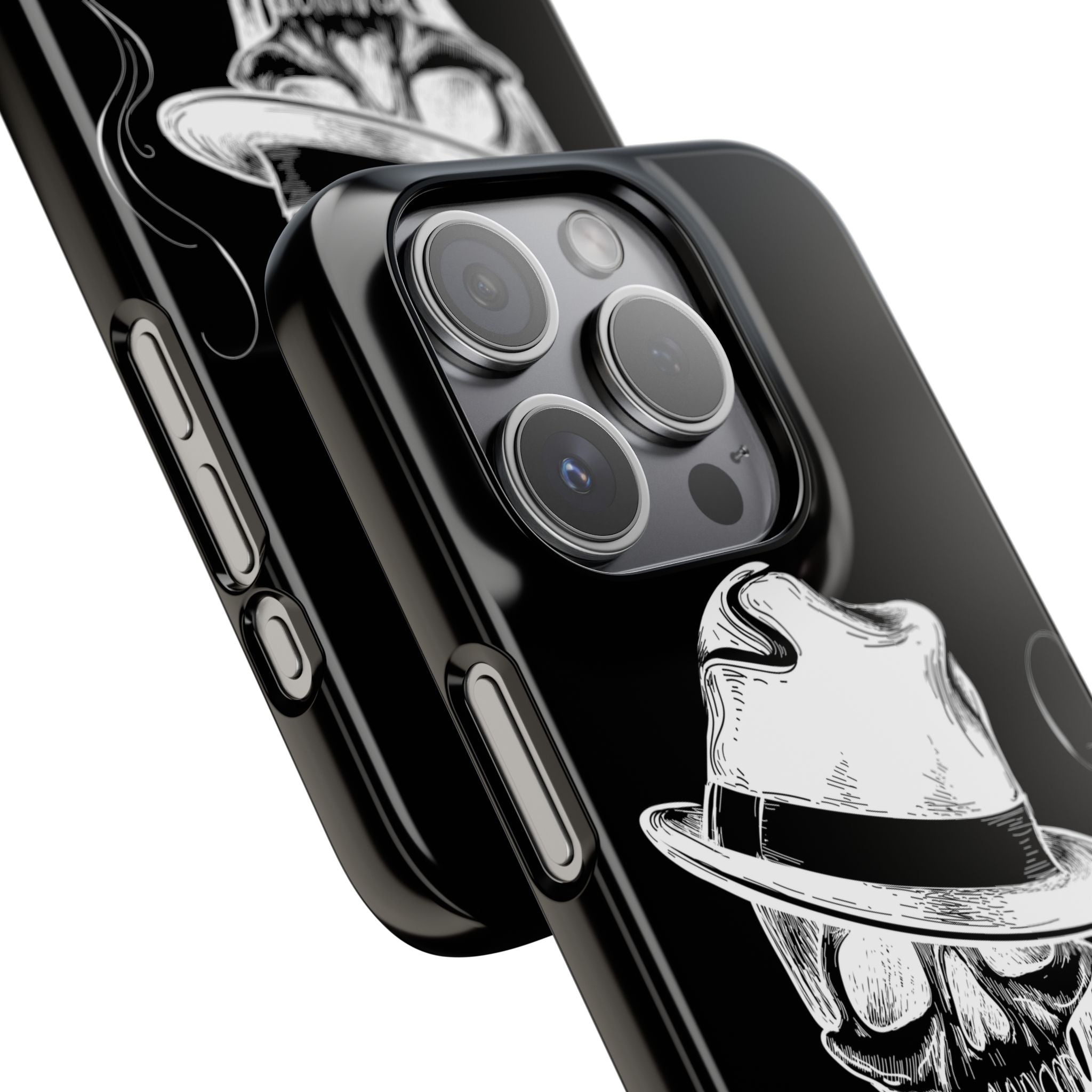 Пиздец Totenkopf Handyhülle – Slavic Case in Schwarz