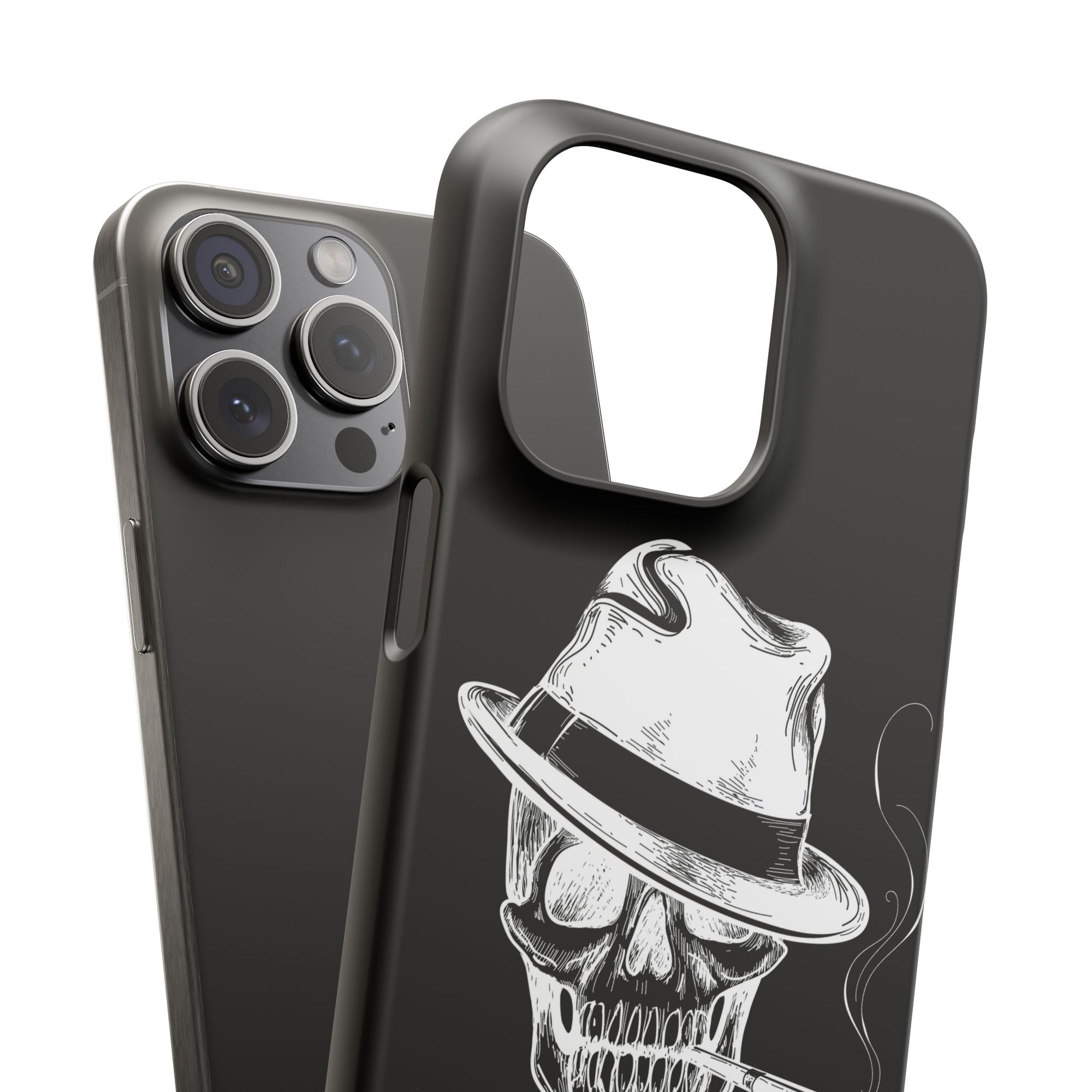 Пиздец Totenkopf Handyhülle – Slavic Case in Schwarz