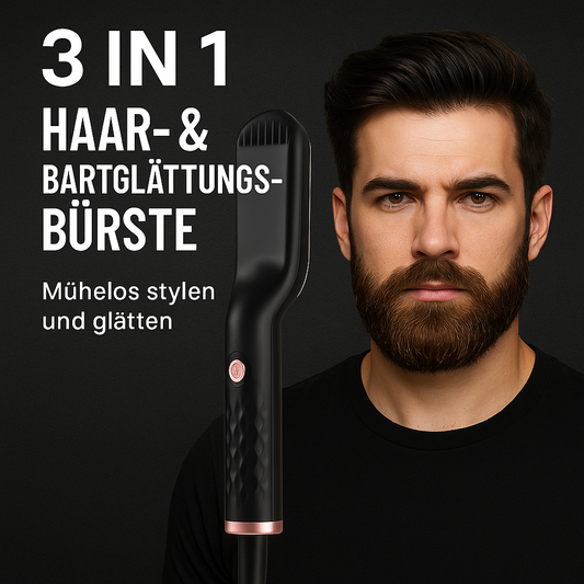 Haar und Bartglätter Bürste Mann 