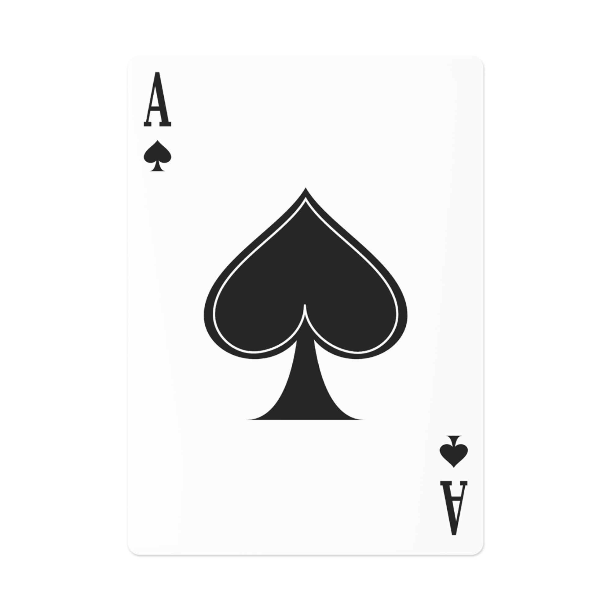 karte zeigt Ass eine Spielkarte peak