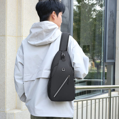 Neue multifunktionale Umhängetasche für Herren – Robuste Canvas-Crossbody-Tasche, Brusttasche & Messenger Bag
